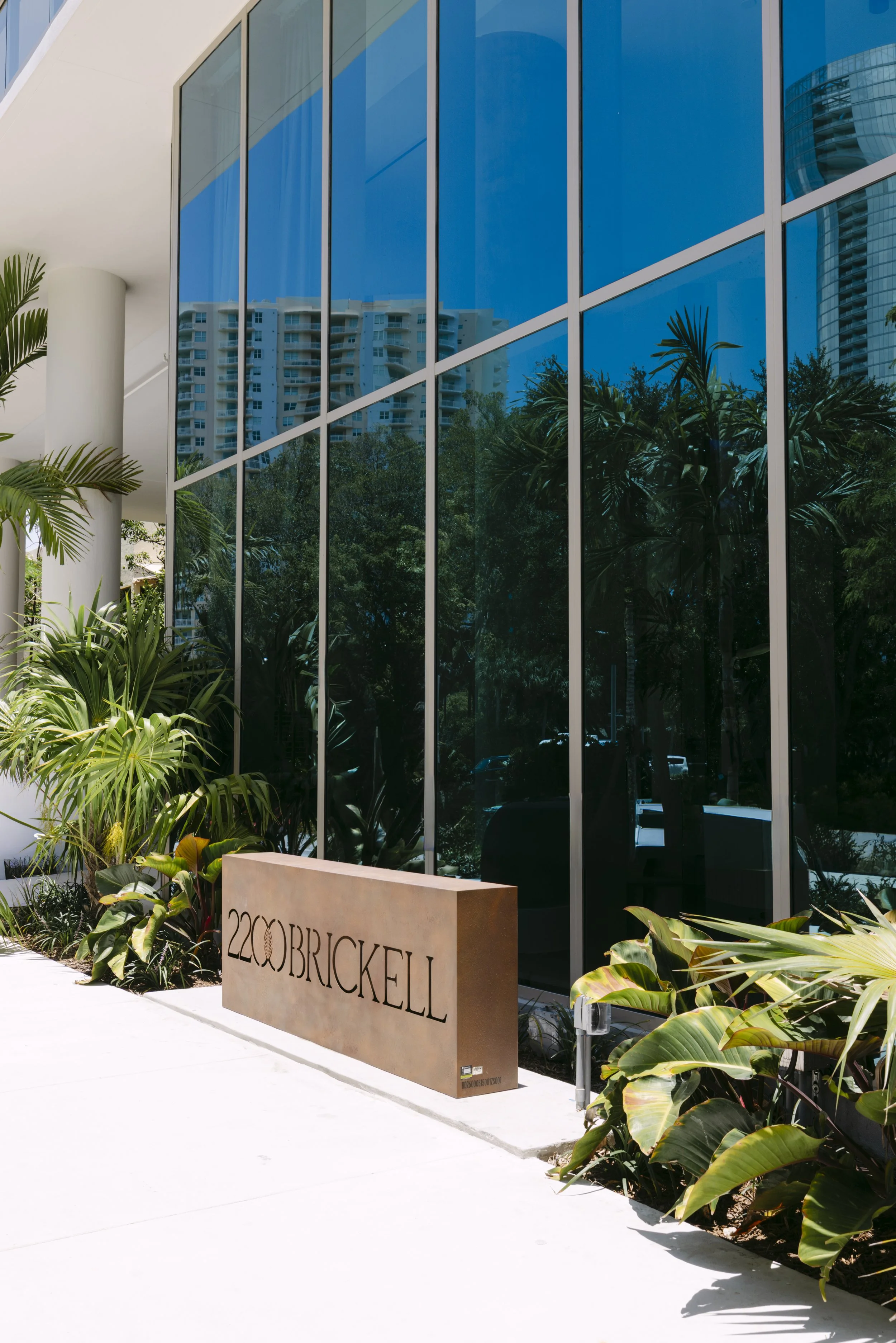 2200 Brickell entrance and completed exterior — OneWorld Properties