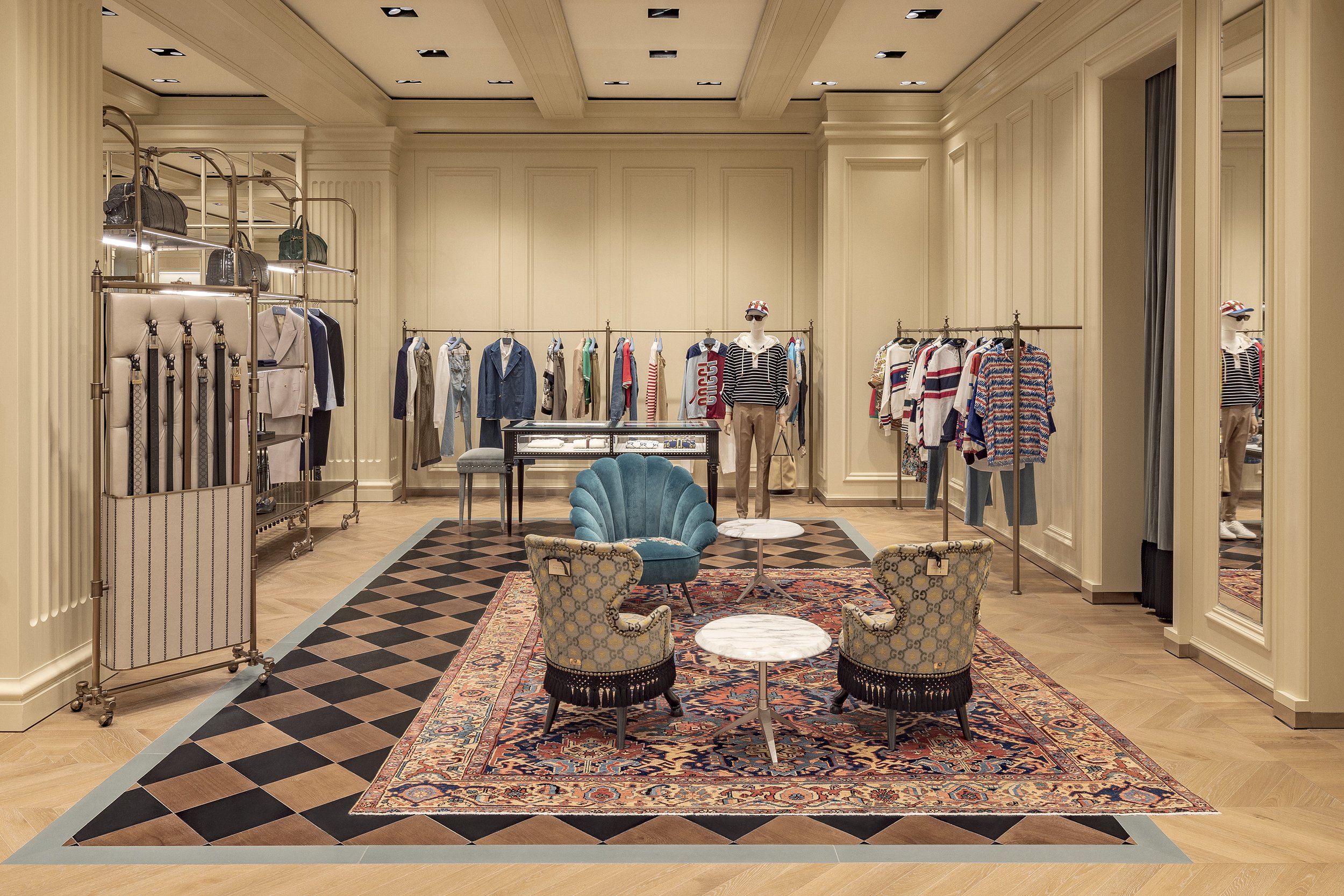 Gucci Opens Newly Expanded Two-Story Lavish Boutique At Bal