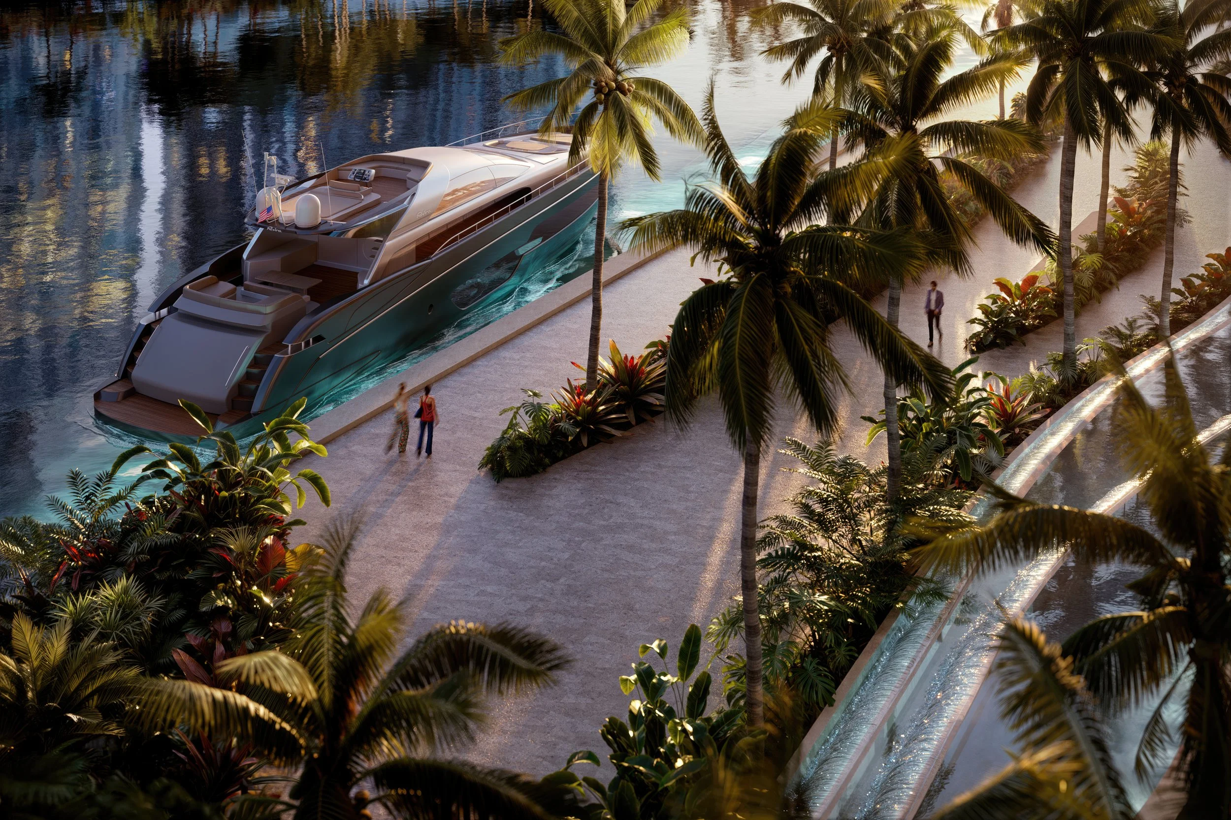 Rendering of the Miami Riverwalk beside Faena Residences Miami. Courtesy Fortune International Group/KAR Properties/Binyan Studios.