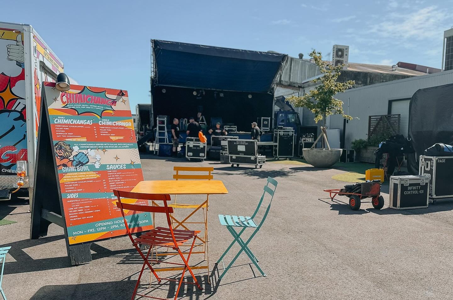 Set up for @nelson_arts_festival Tune Up is underway!

It&rsquo;s going to be an epic evening with some awesome acts teamed with our legendary foodies 😍

What a way to kick off Arts Festival!