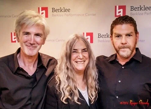 With Patti Smith and Tony Shanahan at Berklee School of Music