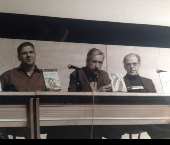 With Tom Hayden and William Kennedy at Golden Bridges in San Francisco