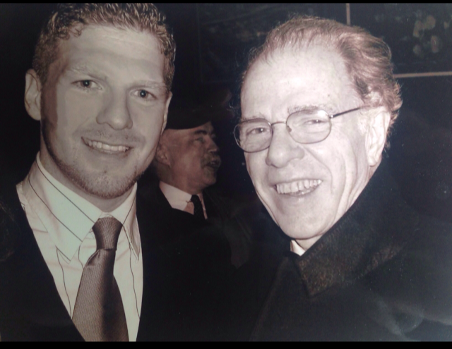 With author, William Kennedy