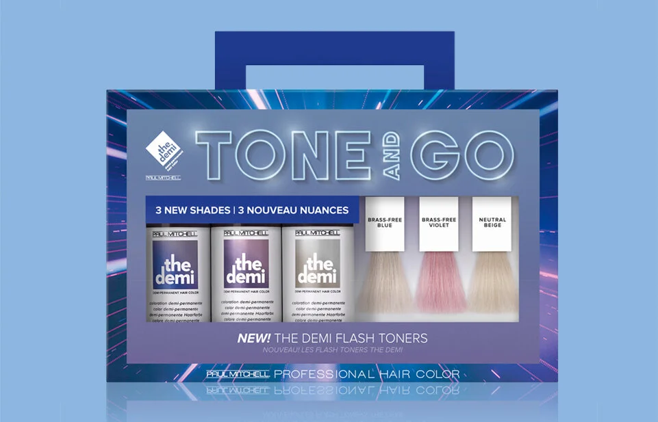  Packaging design for sampler kit for The Demi Flash Toners 2020 launch.  Art Direction: Russell Koza 