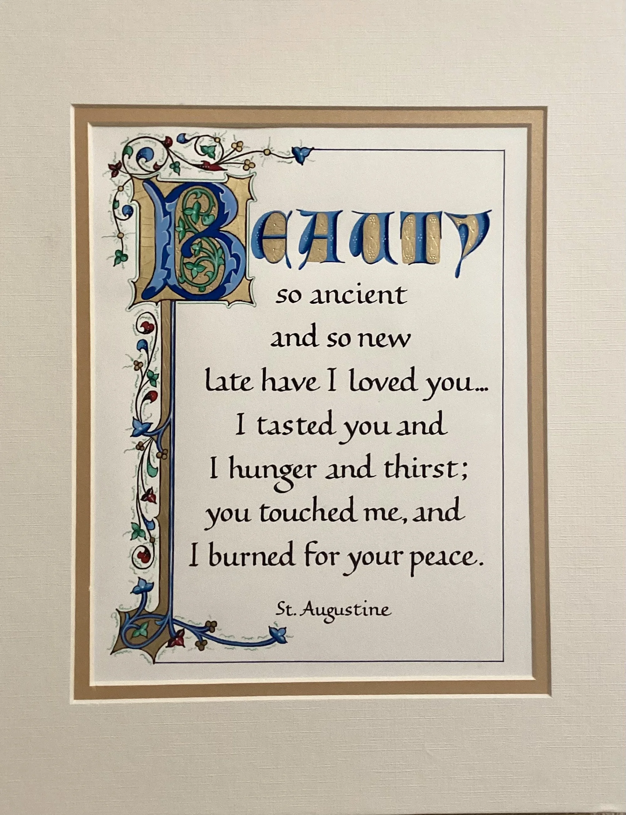 November 7, 2026, The Beauty of Illumination and Gilding, via Zoom with Valerie Weilmuenster