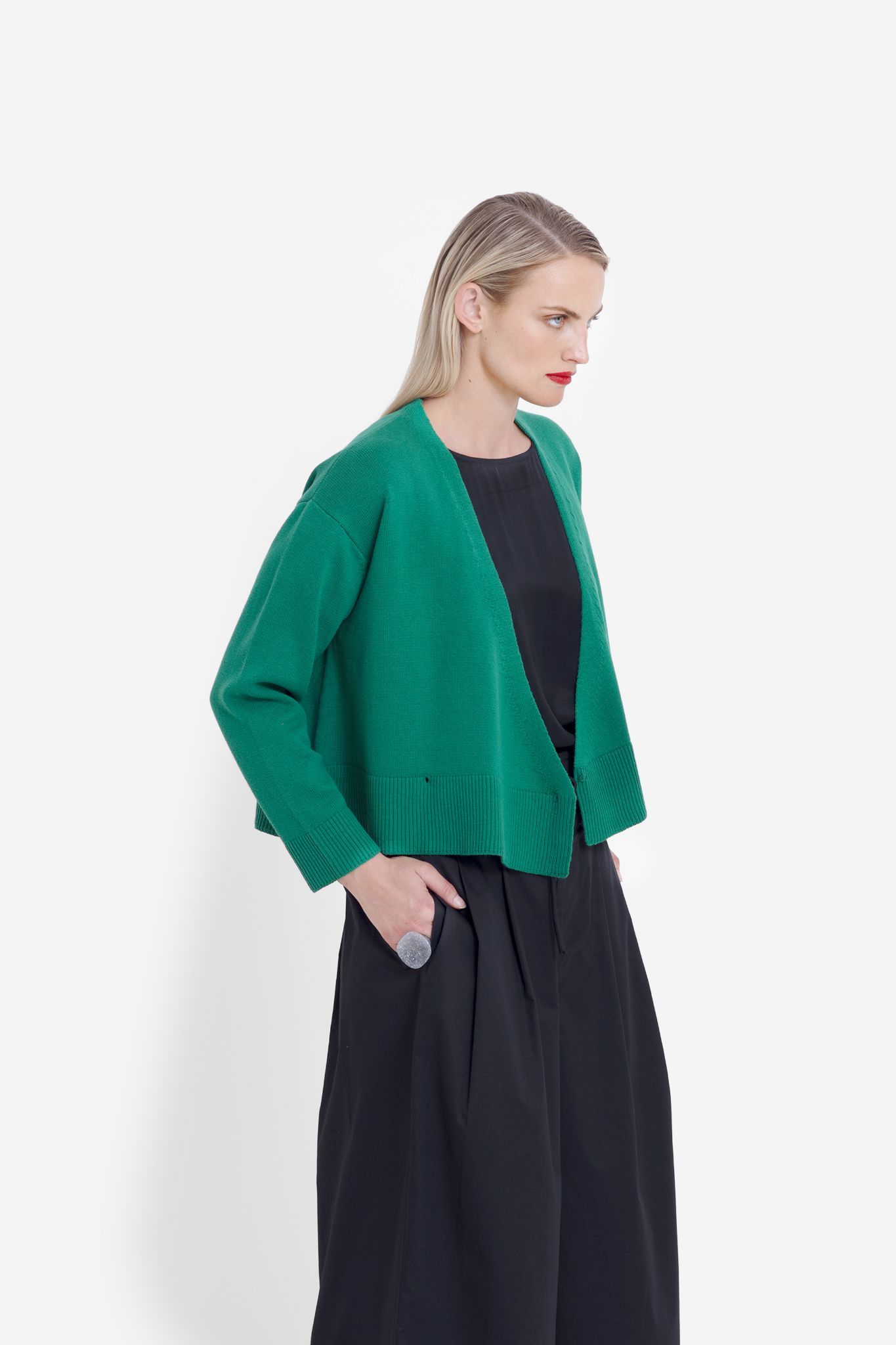 Elk Sel Cardigan green Spinach .jpg