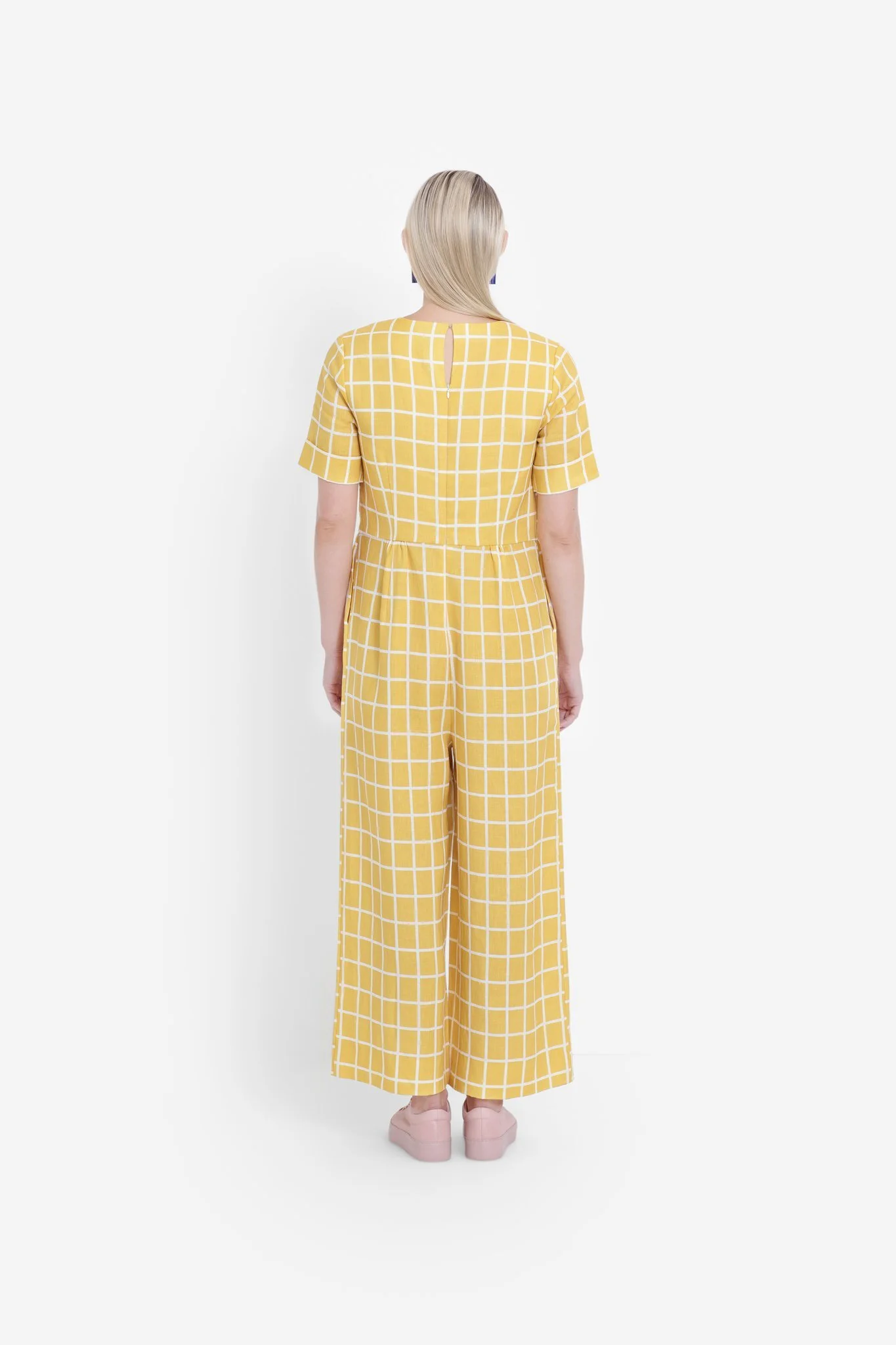 Elk Hopen Jumpsuit yellow white back.jpg