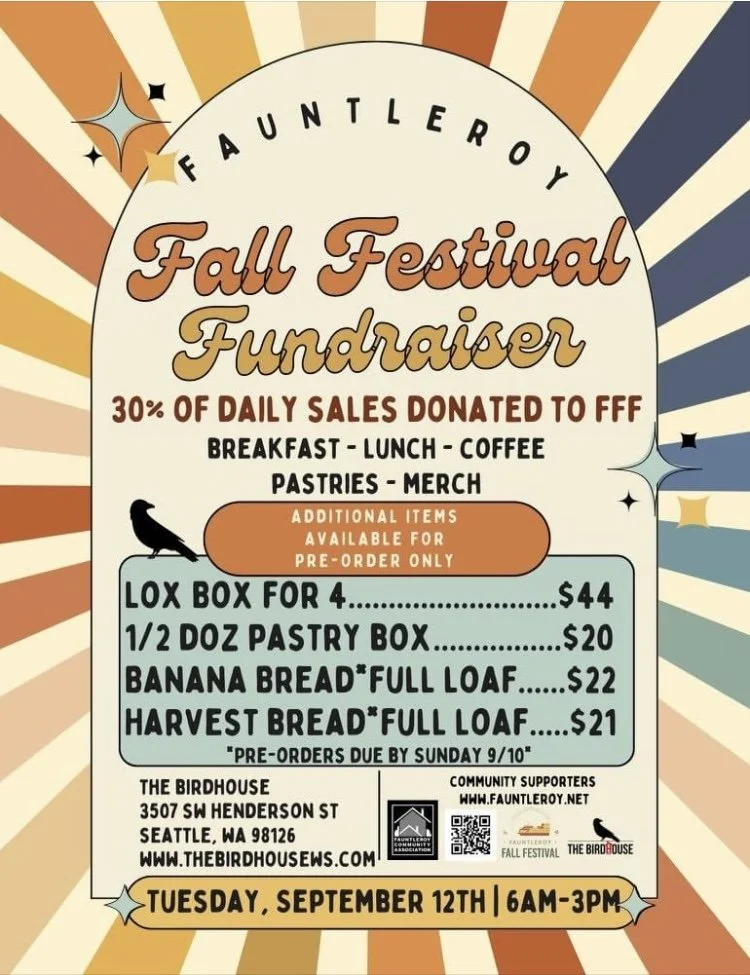 Fauntleroy Fall Festival Fundraiser at The Birdhouse 9/12