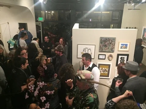 Image: Record-breaking numbers turned out for the opening reception of 35 Live: CoCA's 35th Anniversary Members' Show in 2016. We can't wait to celebrate number 36 with you!