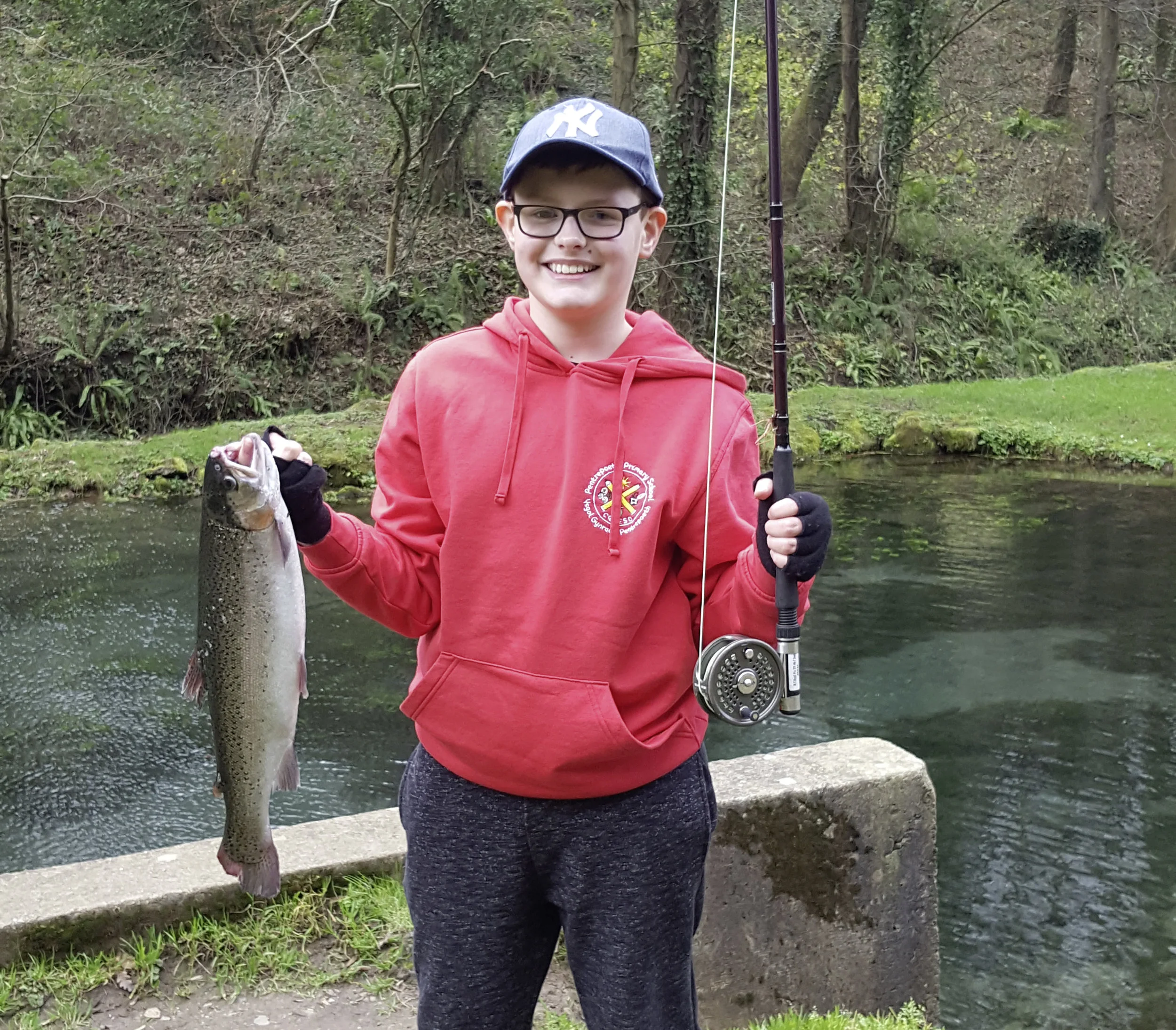 Zach Williams had a successful day at Bigwell fishery.