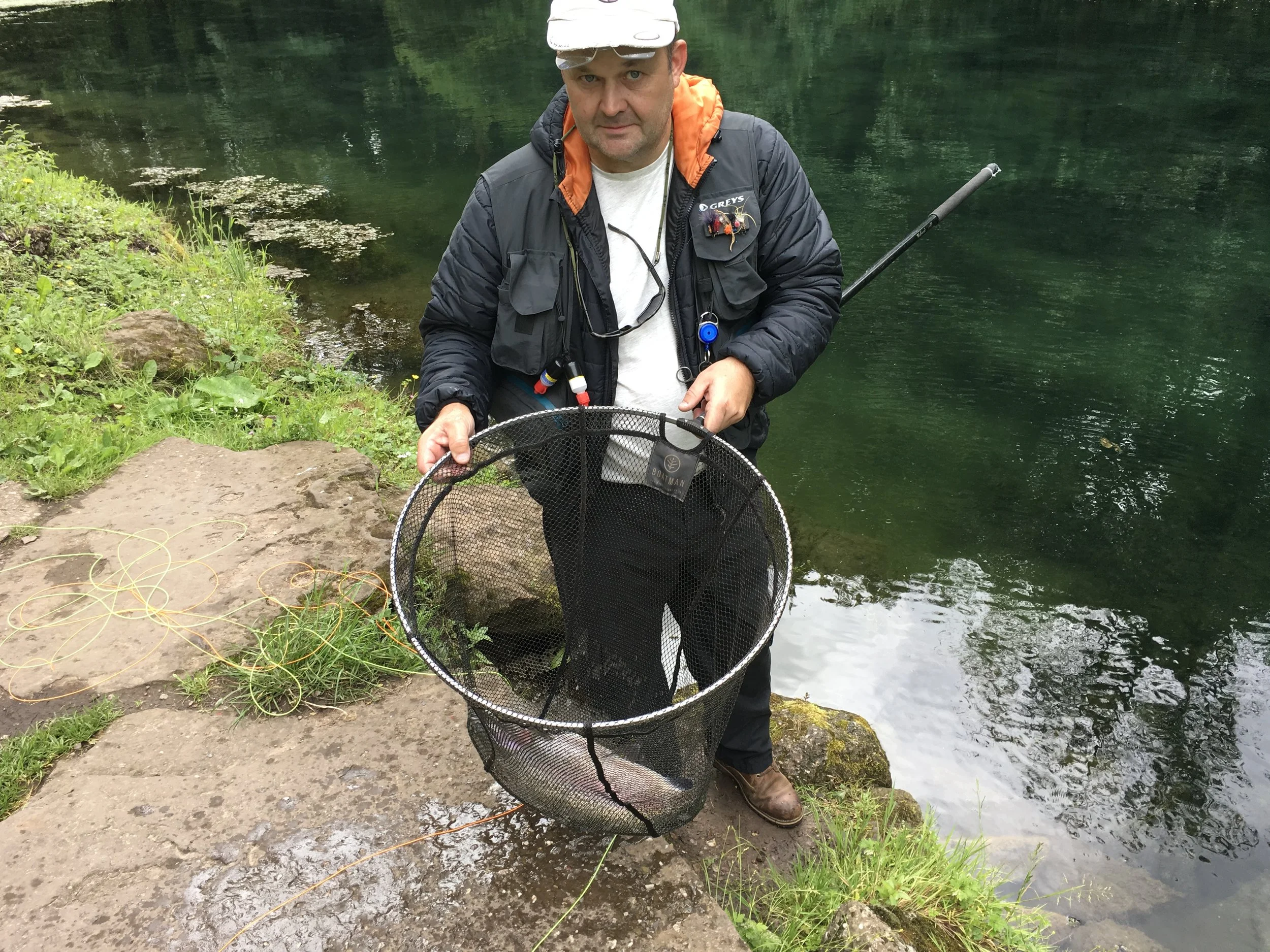 John Burton caught a tagged fish at Bigwell fishery.
