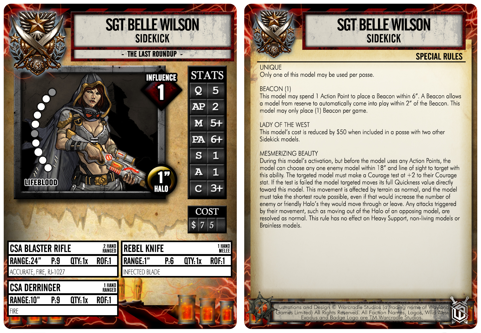 Details about   Wild West Exodus Collectible The Last Roundup Character Card Deck Gaming. 