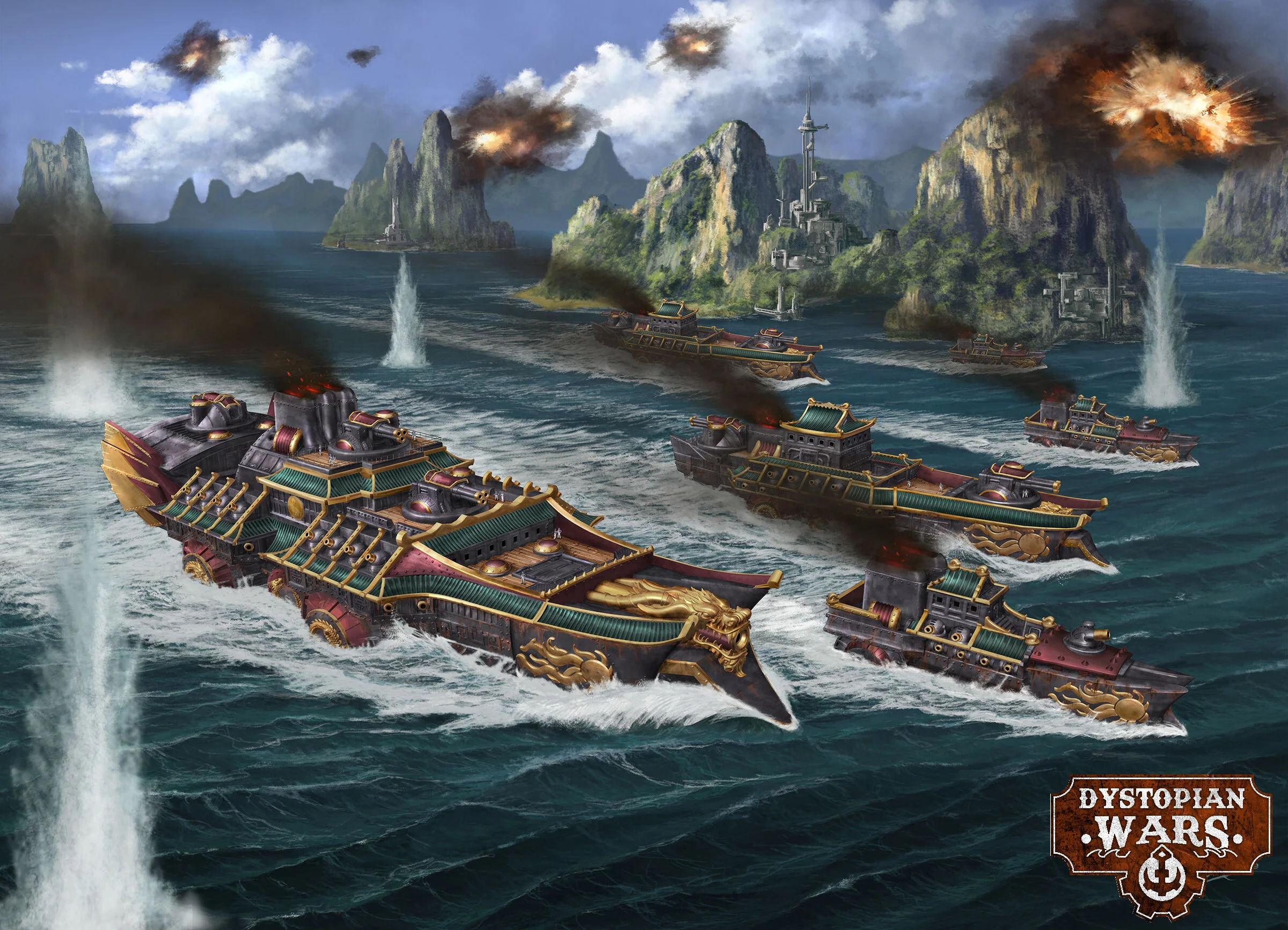 Battlefleet Ning Jing sweeps forward to engage the enemies of the Empire.