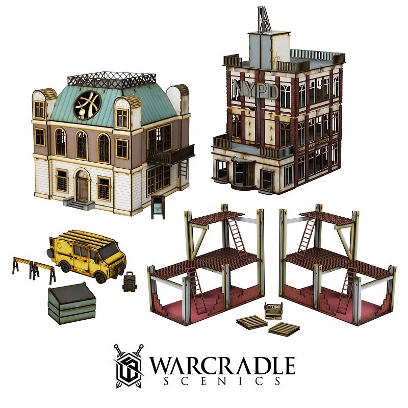 Super City Downtown Set - Terrain Bundle - Warcradle Scenics