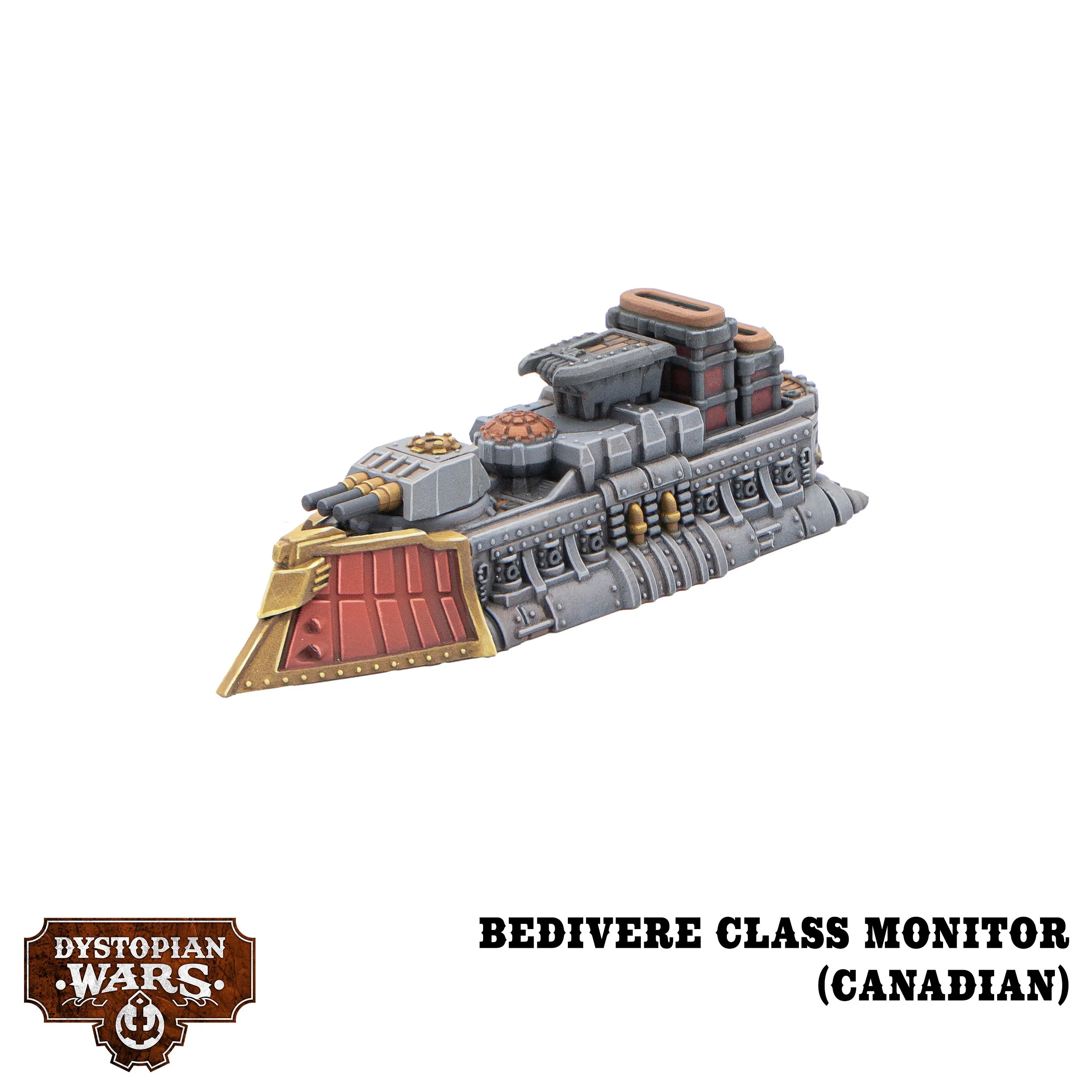 DWA210017 Dystopian Wars Crown Faction Battlefleet Starter Set_Bedivere Class monitor canadian.jpg