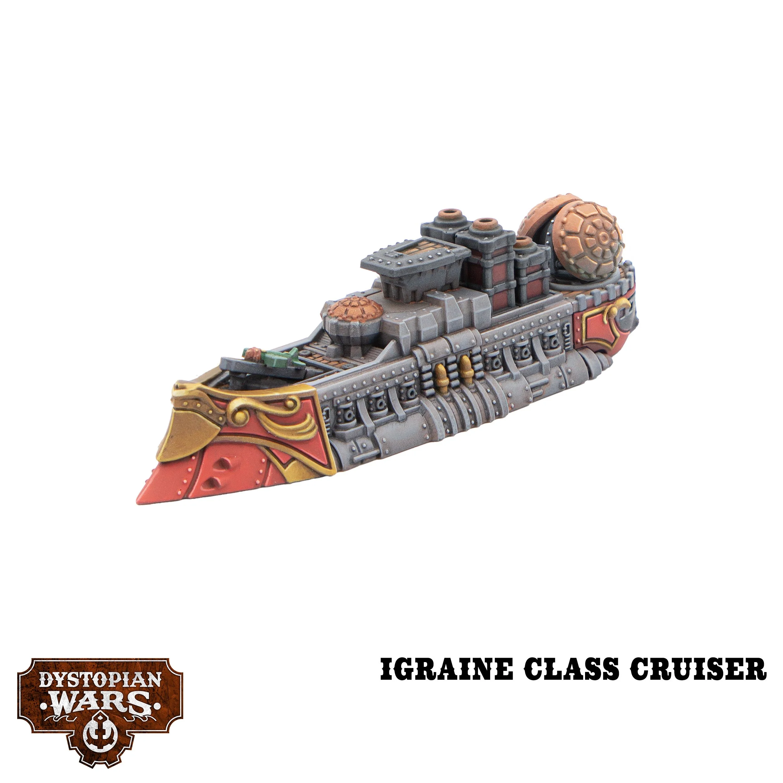 DWA210017 Dystopian Wars Crown Faction Battlefleet Starter Set_Igraine class cruiser.jpg