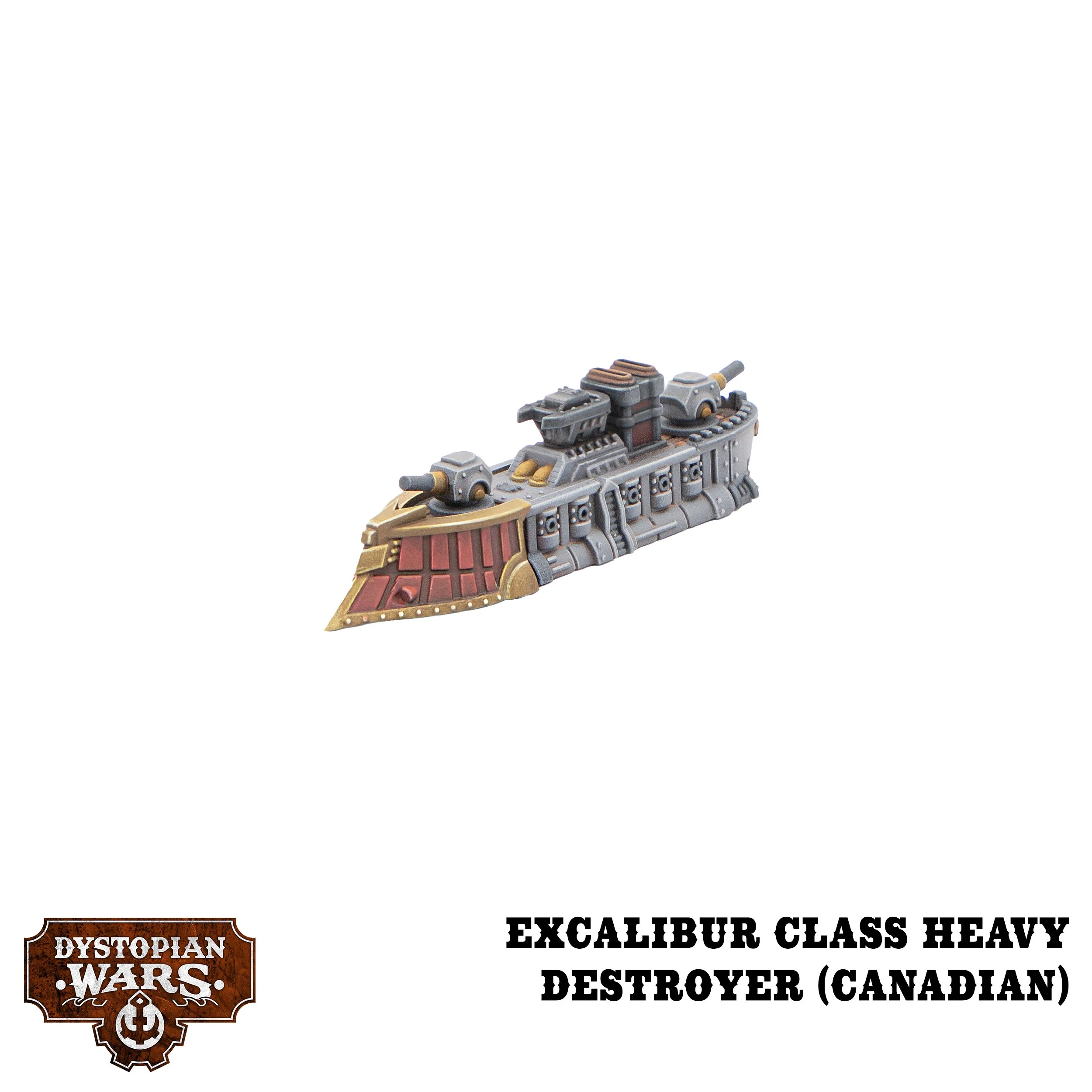 DWA210017 Dystopian Wars Crown Faction Battlefleet Starter Set_Excalibur Canadian Prow (2).jpg