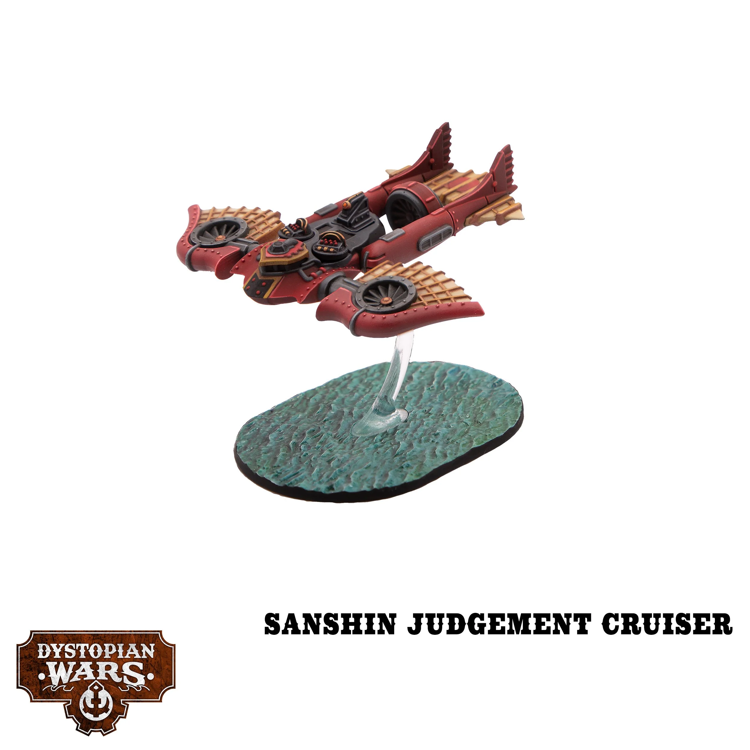 DWA990046 Dystopian Wars Dominion of Dragon - Two Player Starter Set_Sanshin Judgement Cruiser.jpg