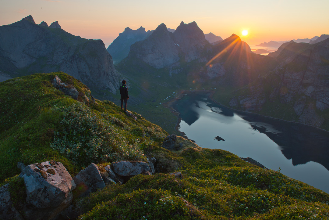 Bunes Beach and Helvetestind