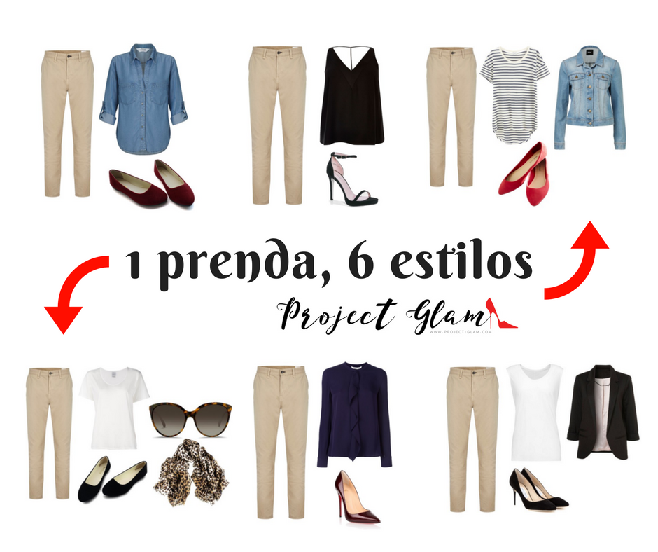 1 prenda, 6 estilos: pantalones caqui — Project Glam