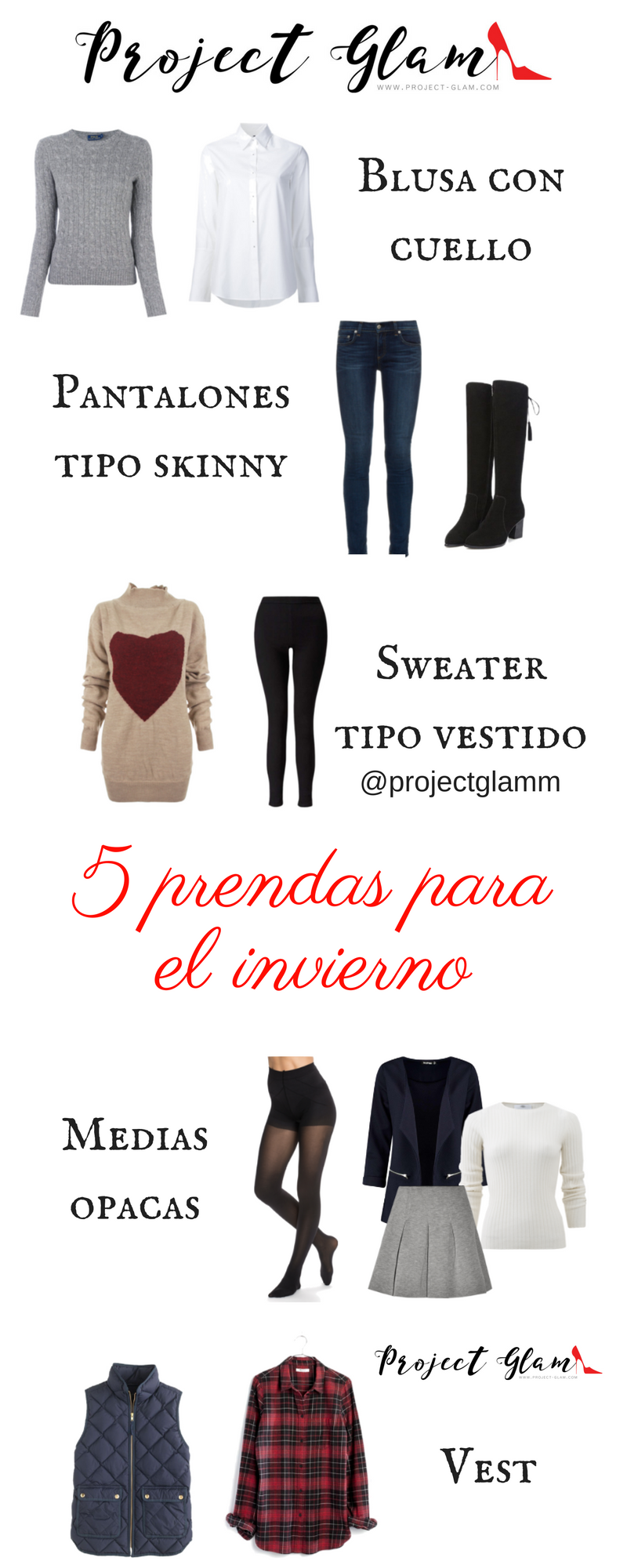 5 prendas para lucir en climas fríos — Project Glam