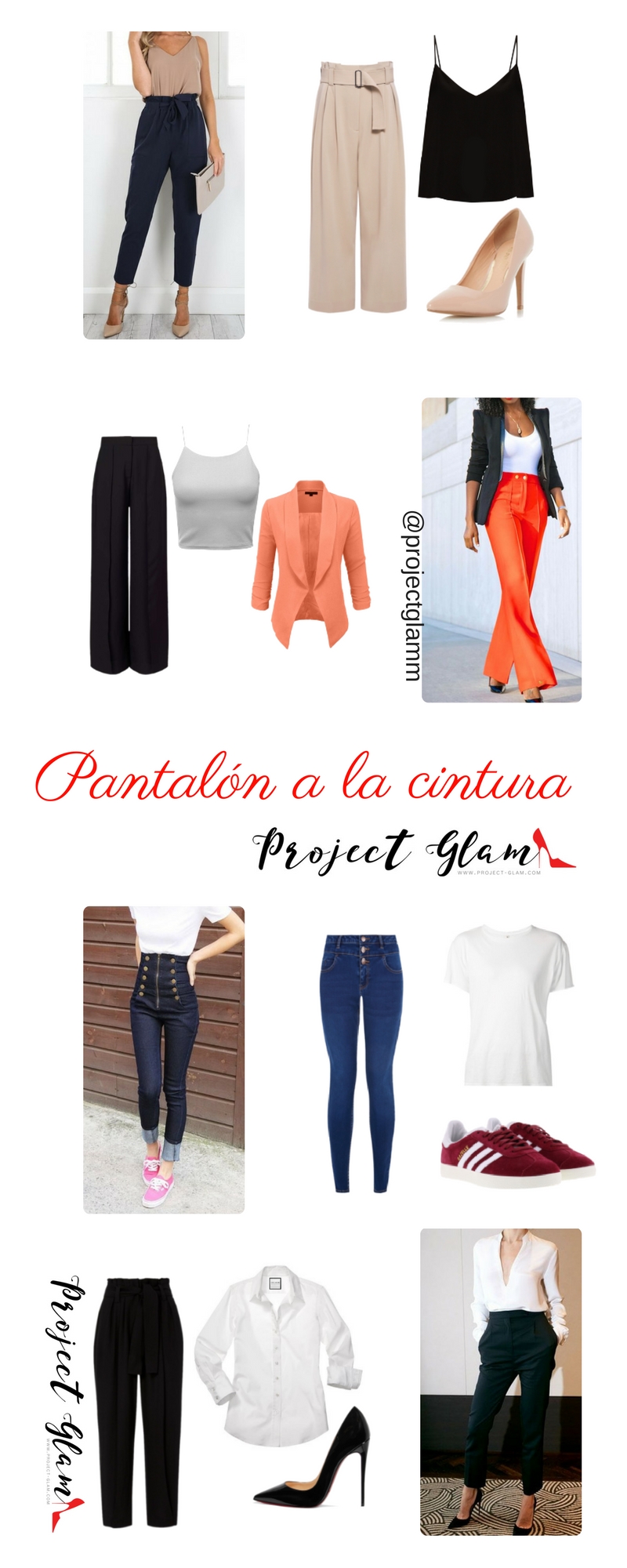 Pantalones a la cintura: consejos y combinaciones — Project Glam