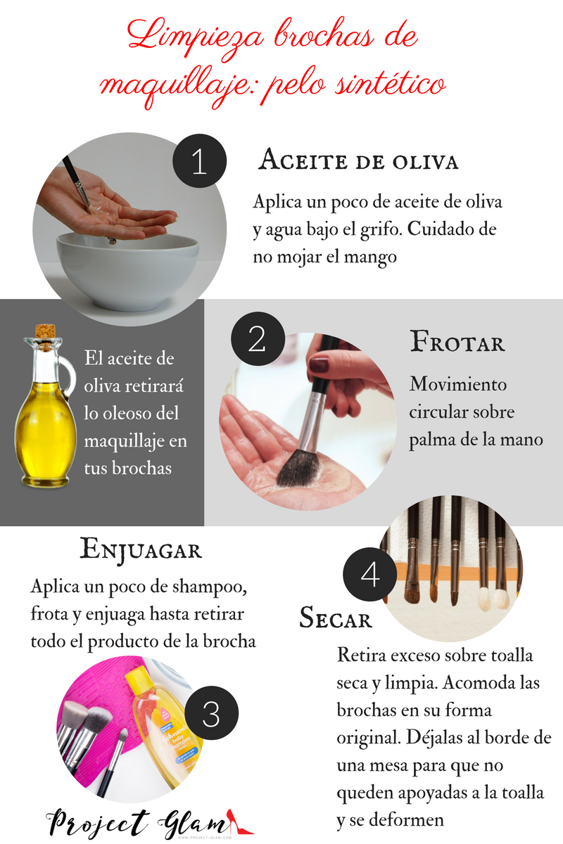 Cómo limpiar tus brochas de maquillaje?