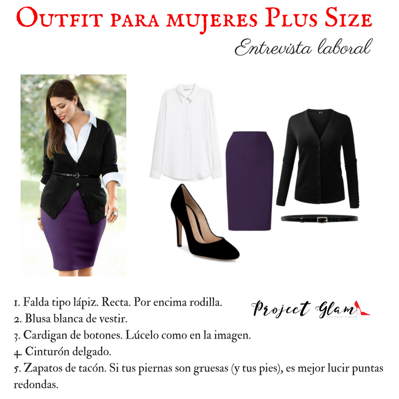 Talla Grande Ropa Entrevista Trabajo Mujer Vestimenta Laboral Ropa