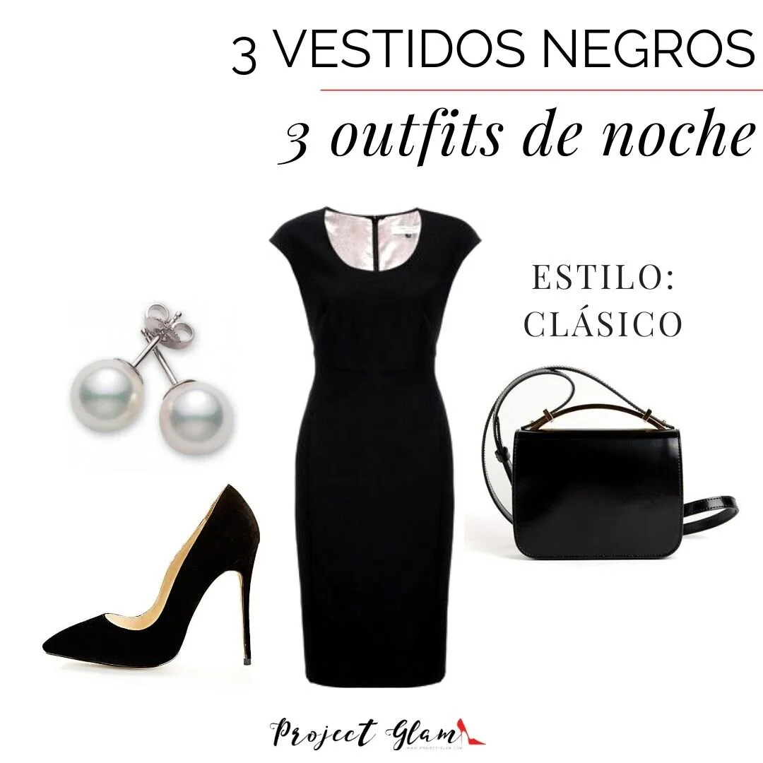 Outfit Vestido Negro Formal Shop, 54% OFF | www.rupit.com
