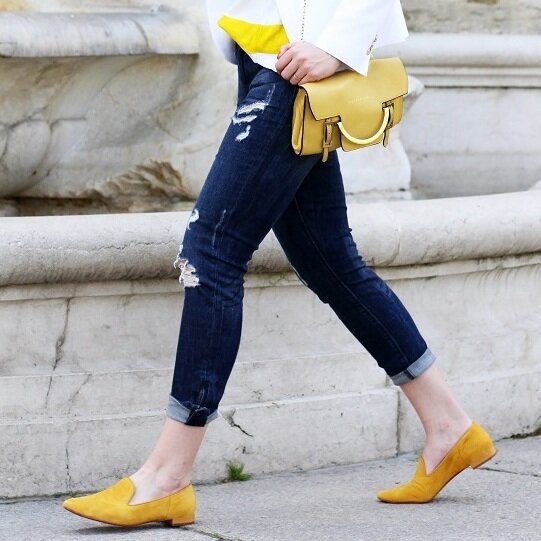 Consejos para combinar unos zapatos amarillos  Zapatos amarillos Zapatos  Amarillo