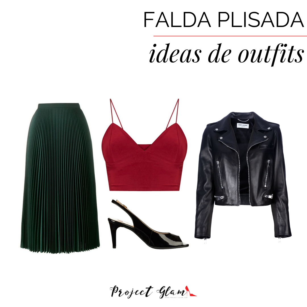 Midi falda verde y plisada: ideas de outfits — Project Glam
