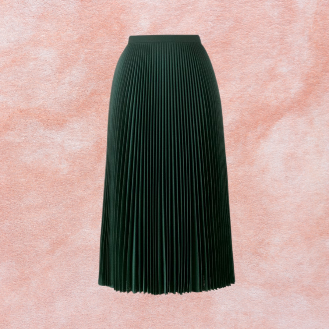 medias esta ahí Santo Midi falda verde y plisada: ideas de outfits — Project Glam