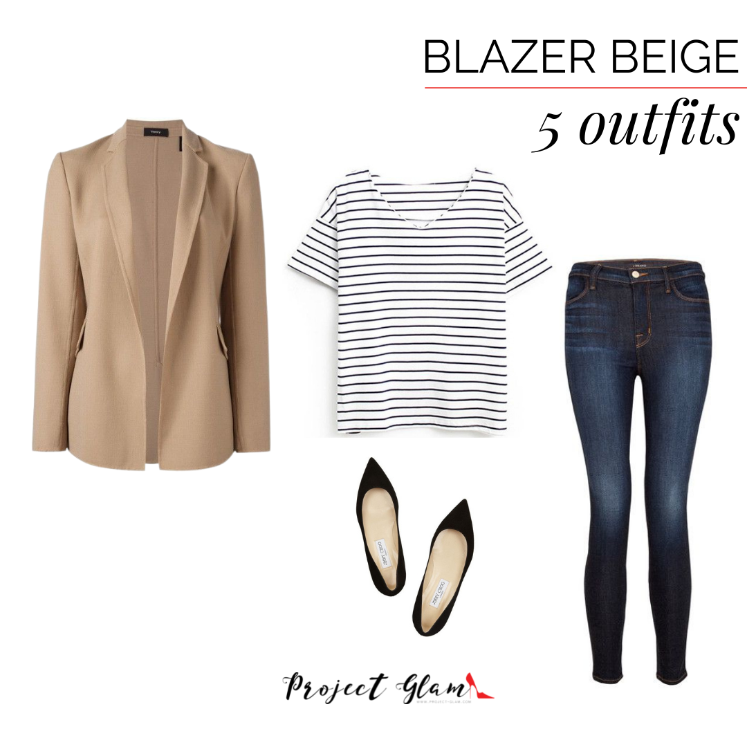 Blazer beige: cómo combinar — Project Glam