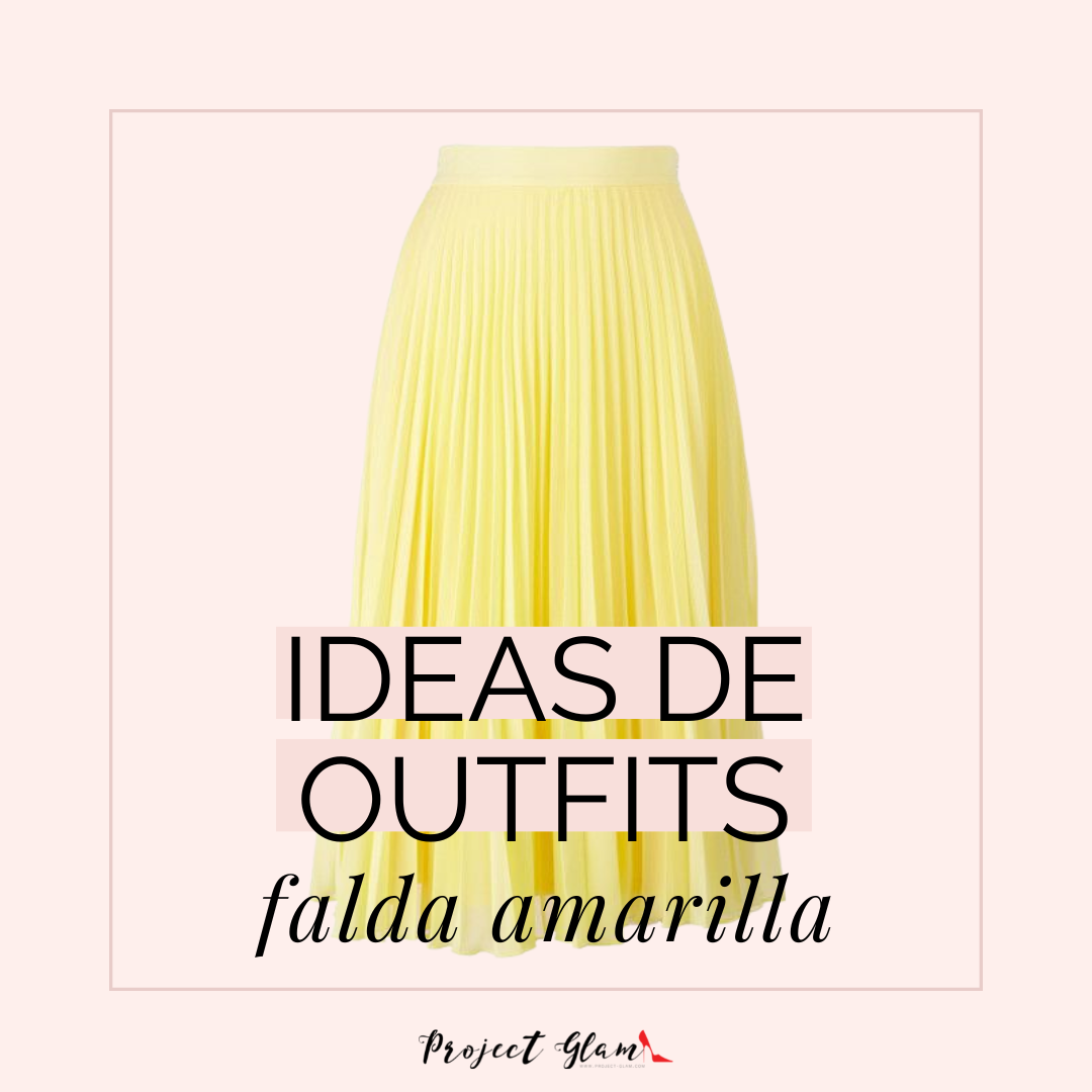 Falda midi amarilla: inspiración al vestir — Project Glam