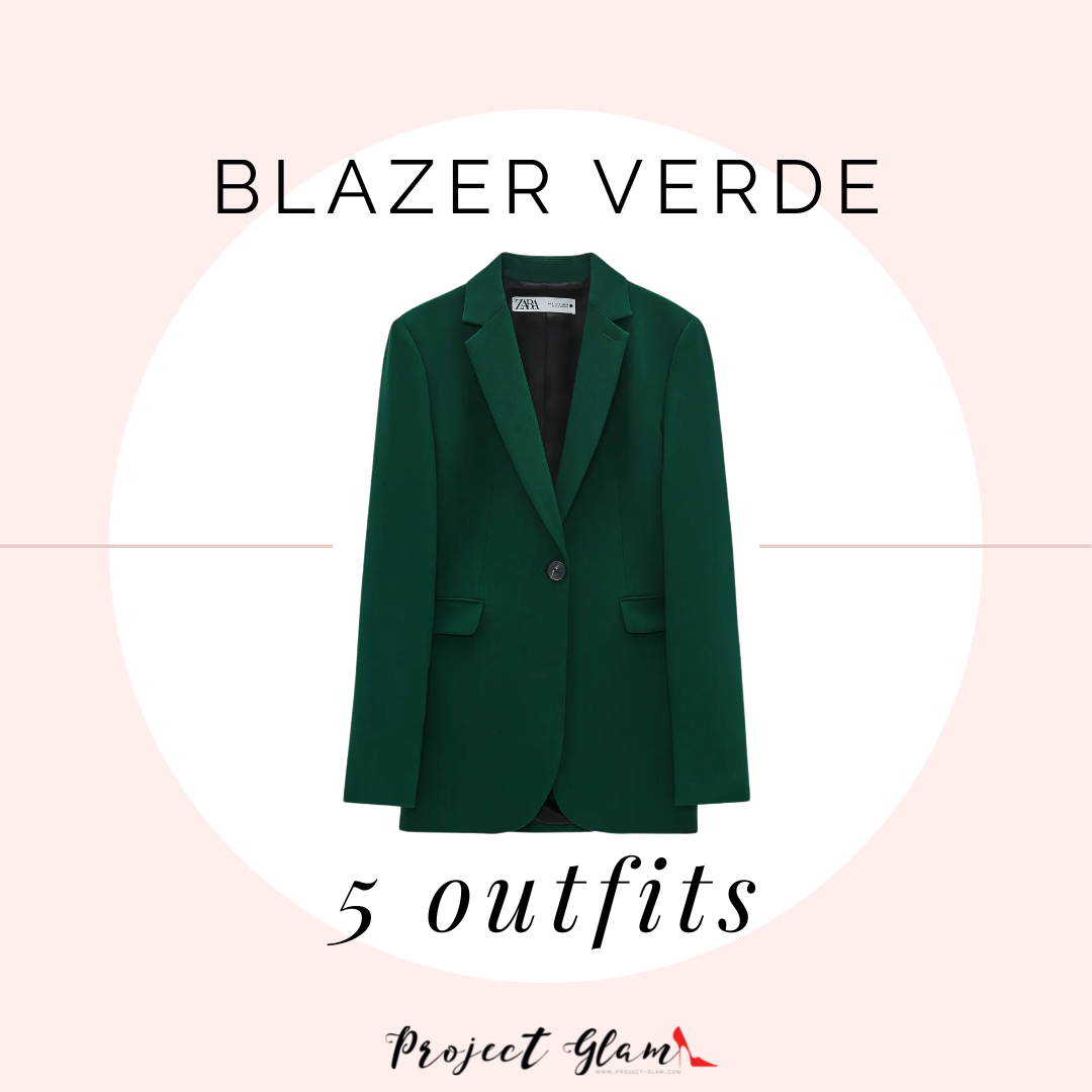 Destructivo ciervo aceptar Blazer verde: combinaciones fáciles de recrear — Project Glam