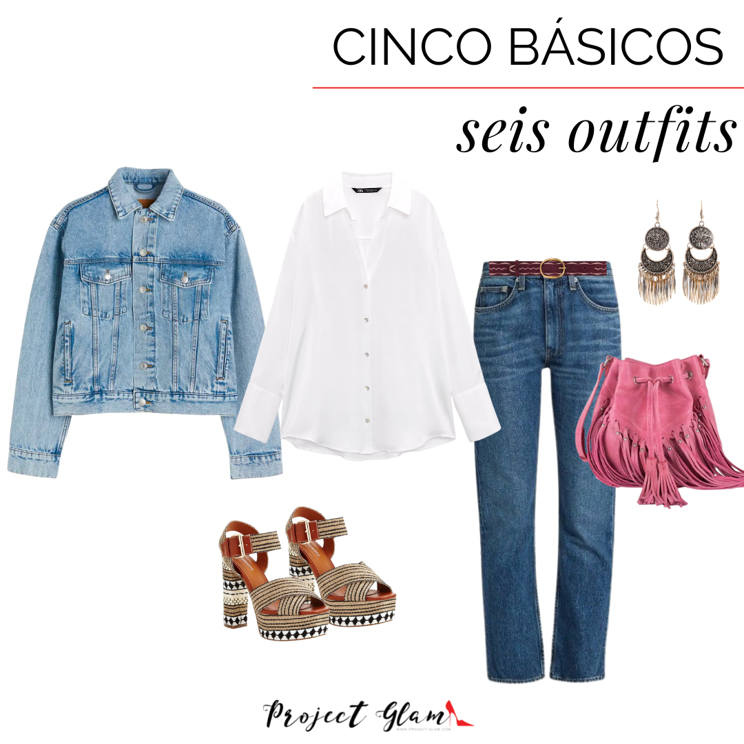 5 básicos, 6 outfits — Project Glam
