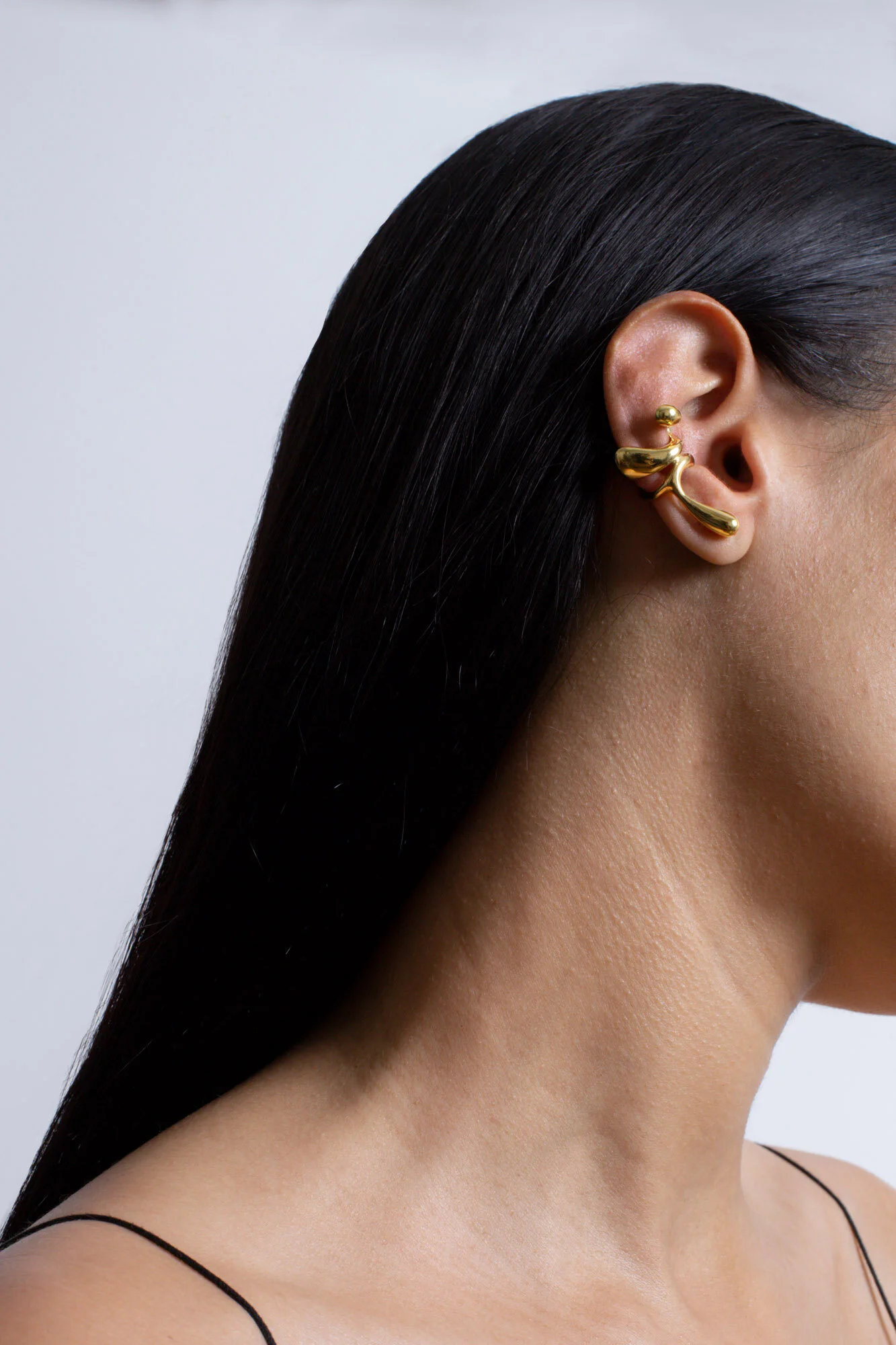 CURVE ear cuff 18 K Vermeil