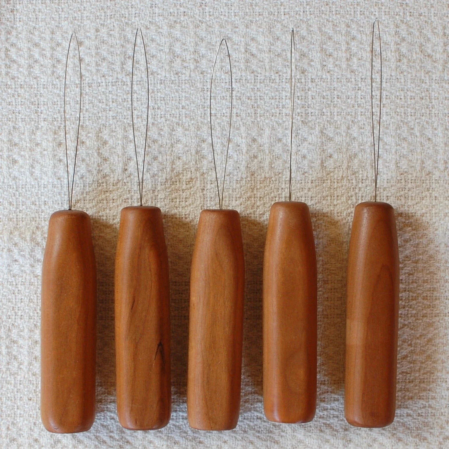 A row of weaving tools