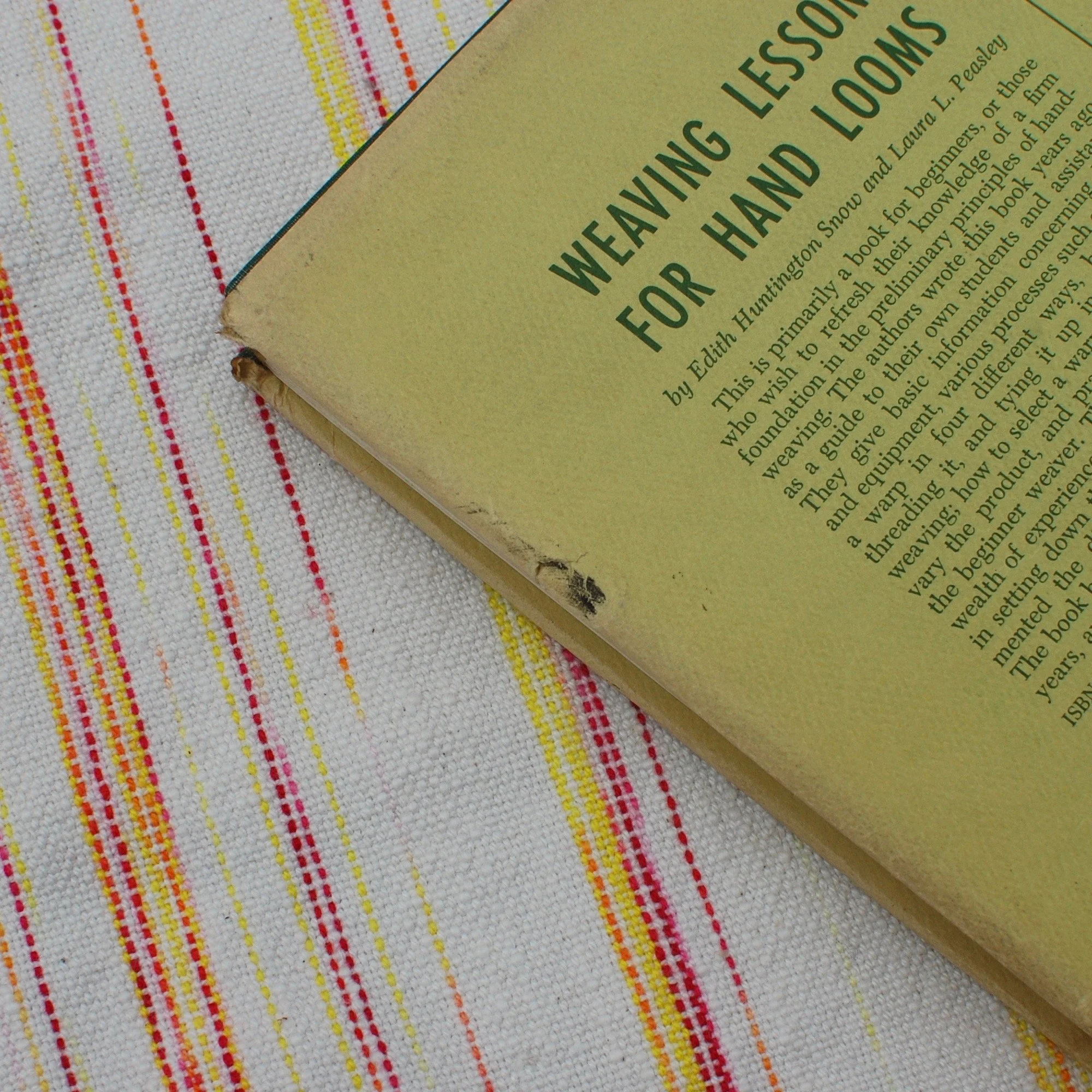 Back of A Handweaver's Pattern Book by Marguerite P. Davison