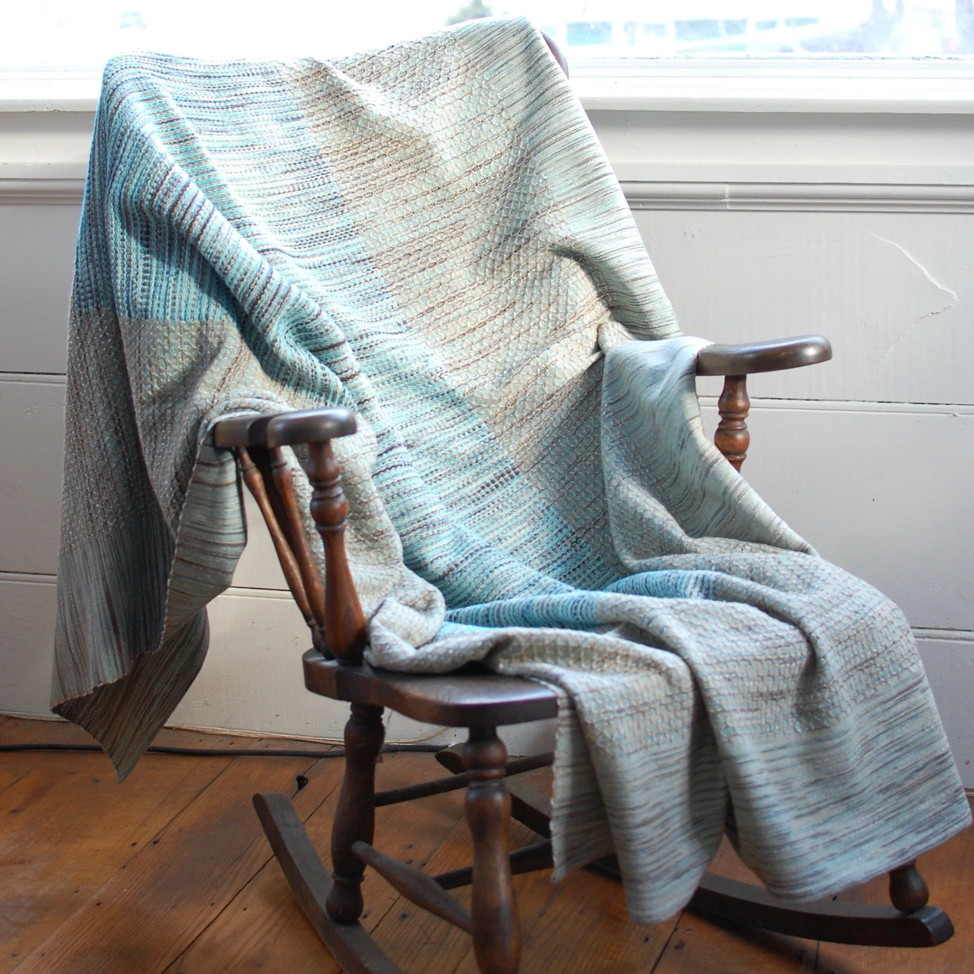 Blue handwoven blanket