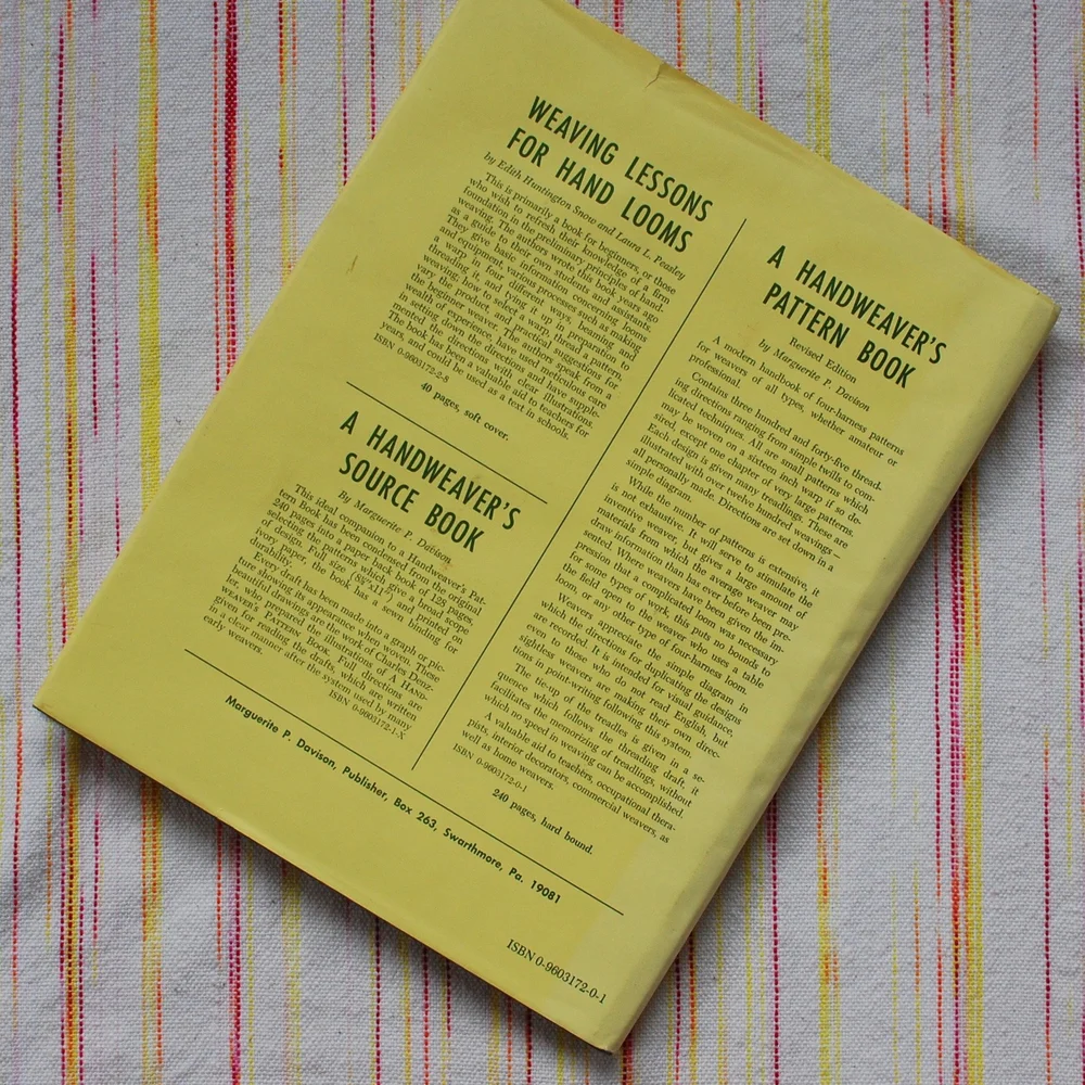 A Handweaver's Pattern Book, By Marguerite P. Davison - 1996