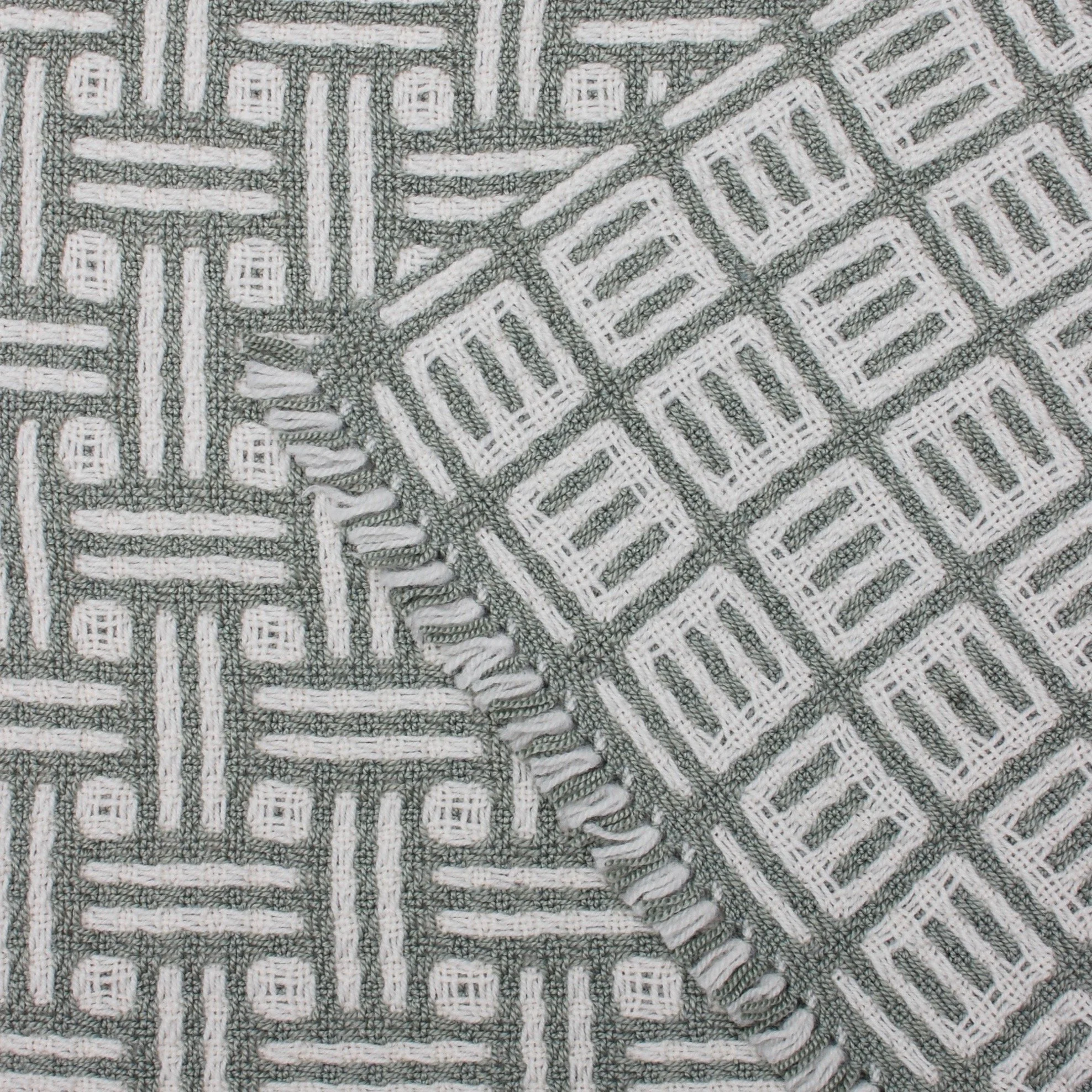 Modern handwoven textile. Lap blanket