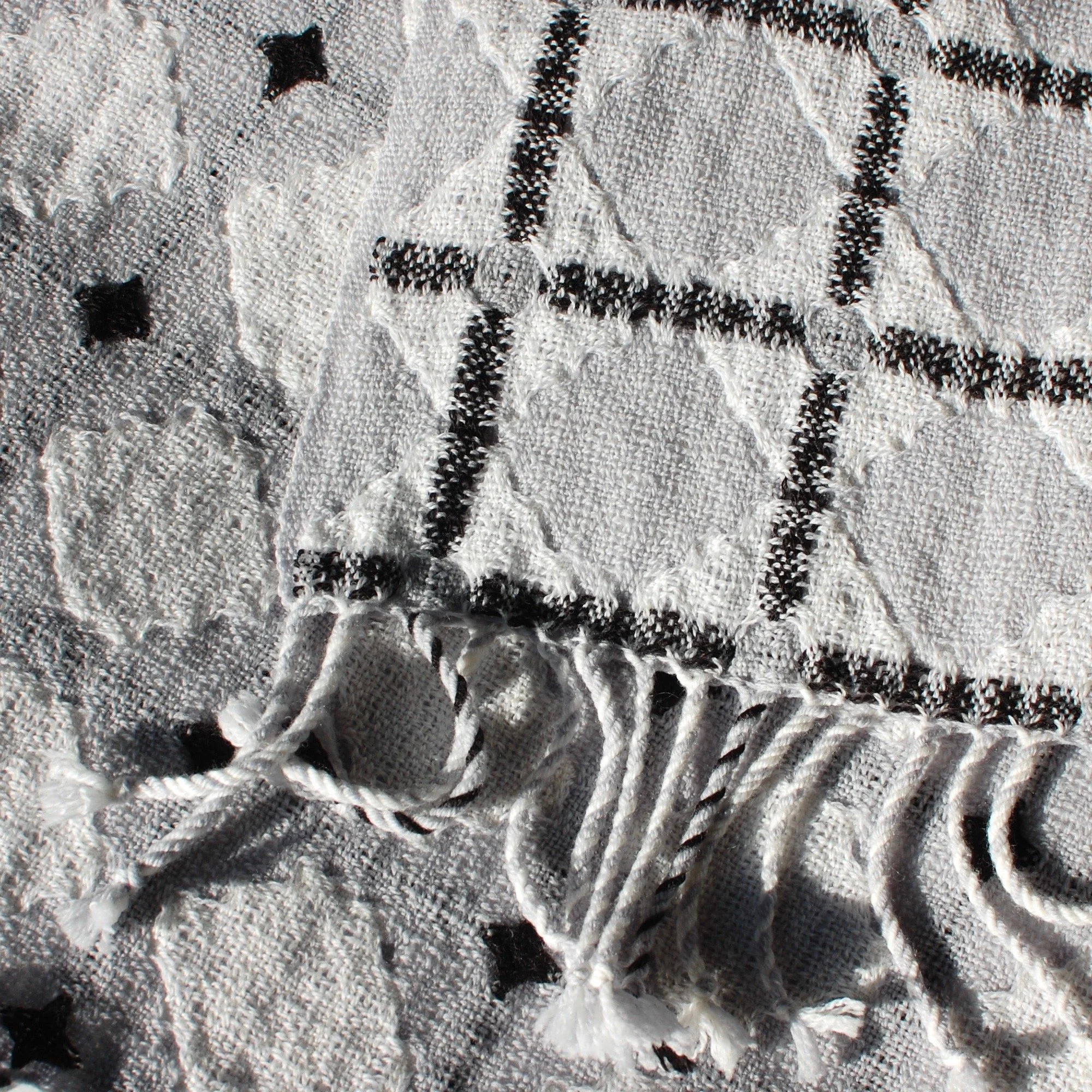 Two sides of the same handwoven cloth