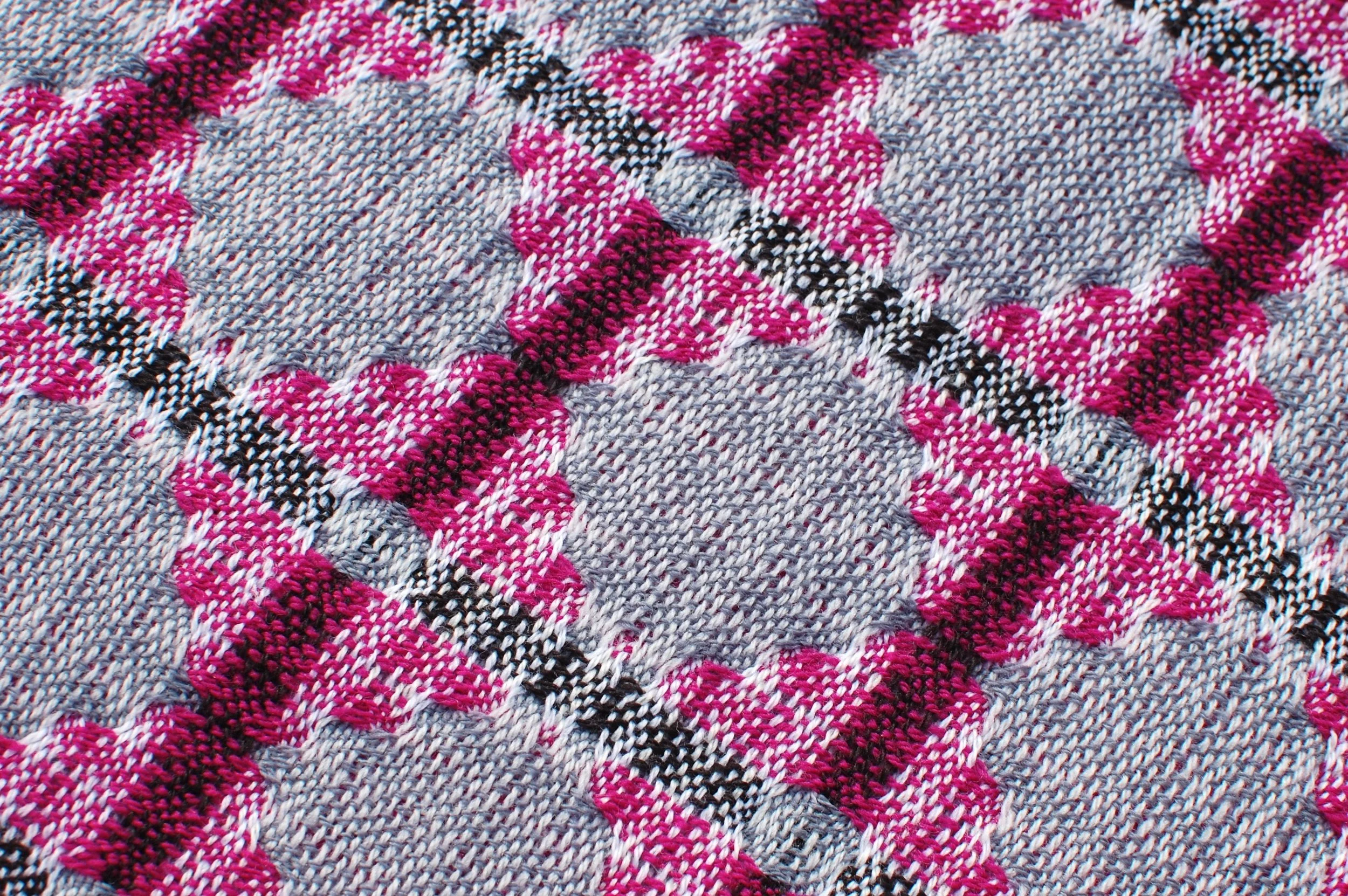 detail of a handwoven textile. Woven in CT, USA