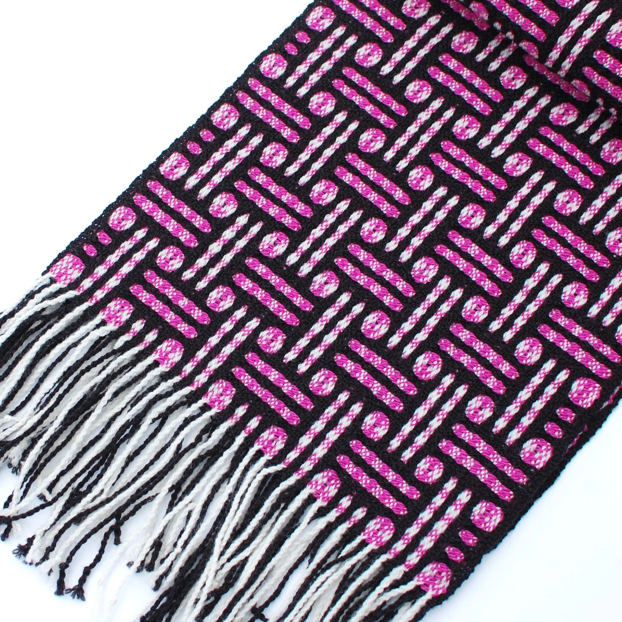 handwoven merino scarf. Made in conneticut