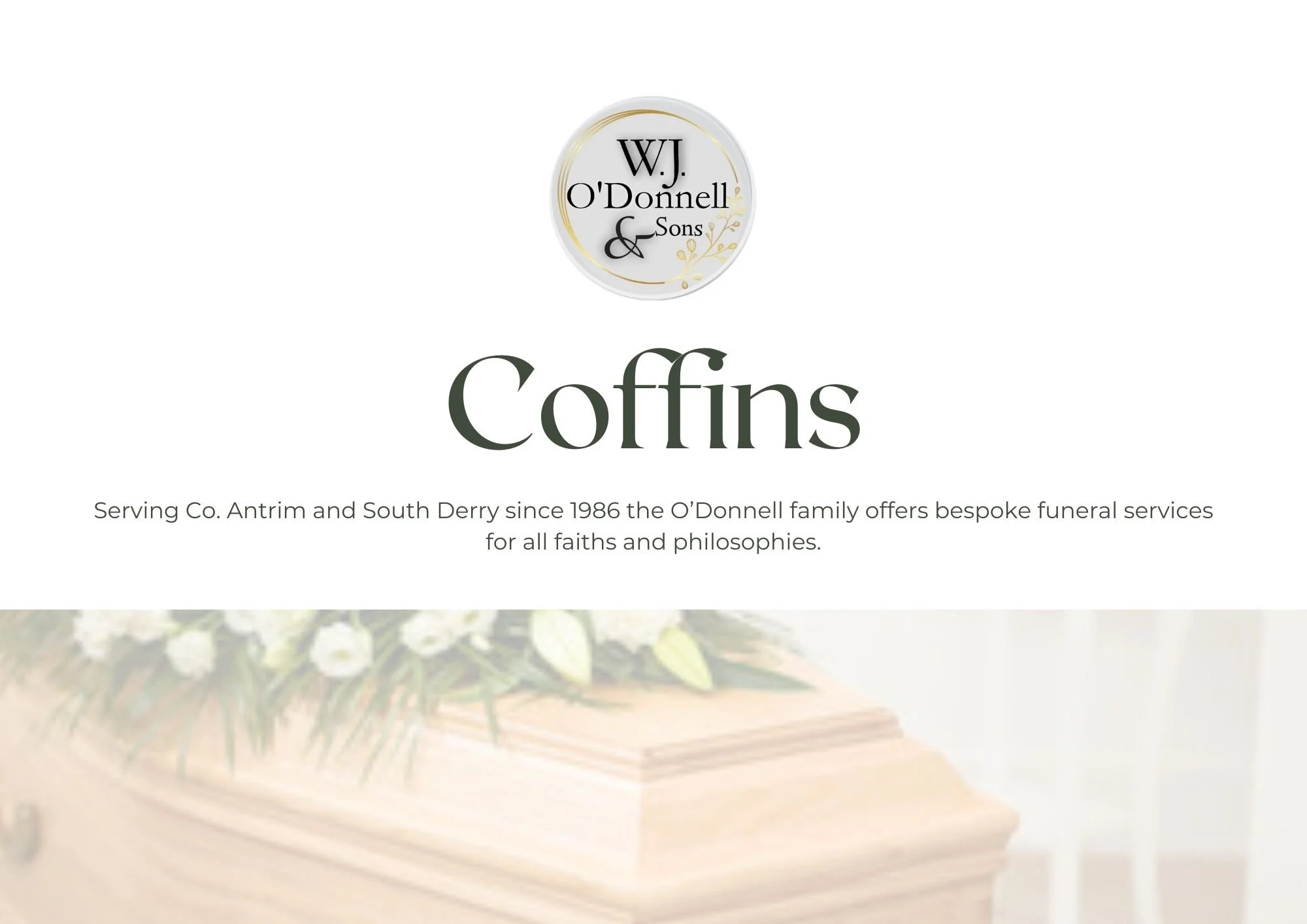 Funeral Package & Price List — WJ O'Donnell & Sons Funeral Directors
