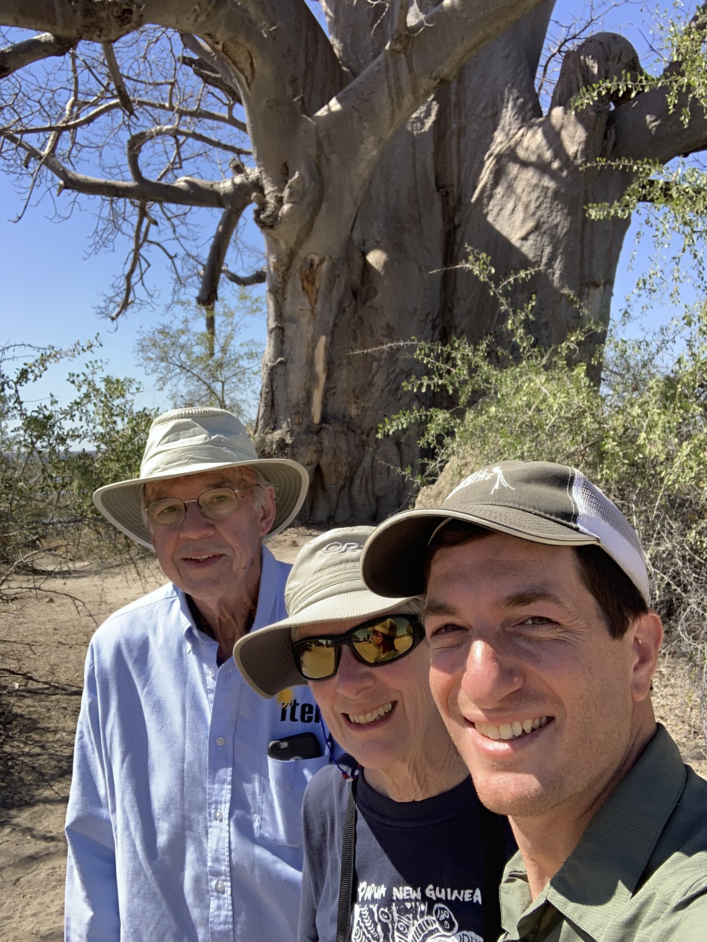 Us with giant baobab