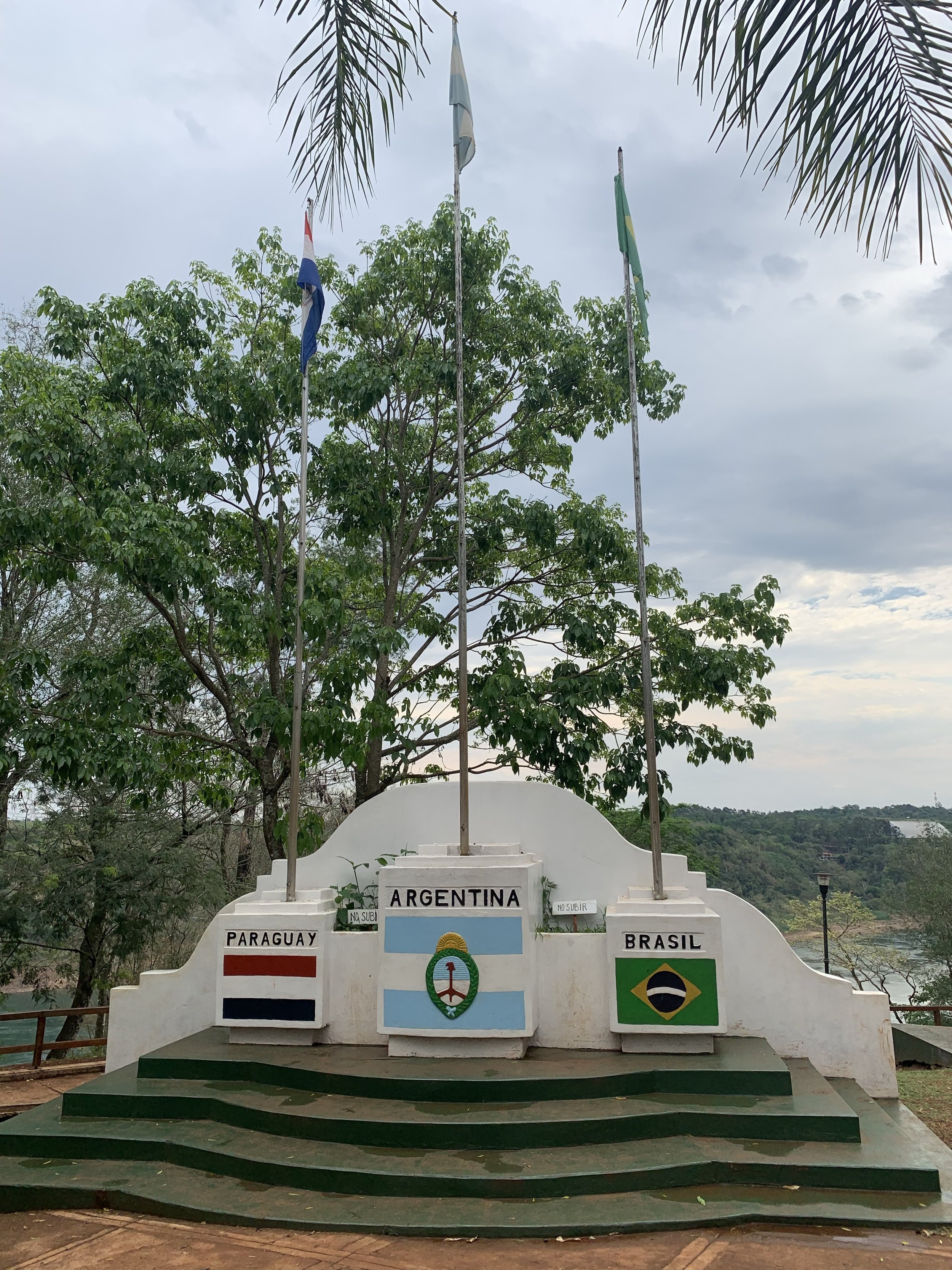 The three countries at Iguazú