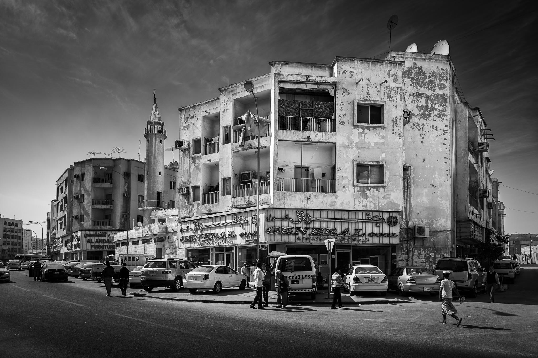 Typical old commercial buildings that will probably be demolished in the near future.