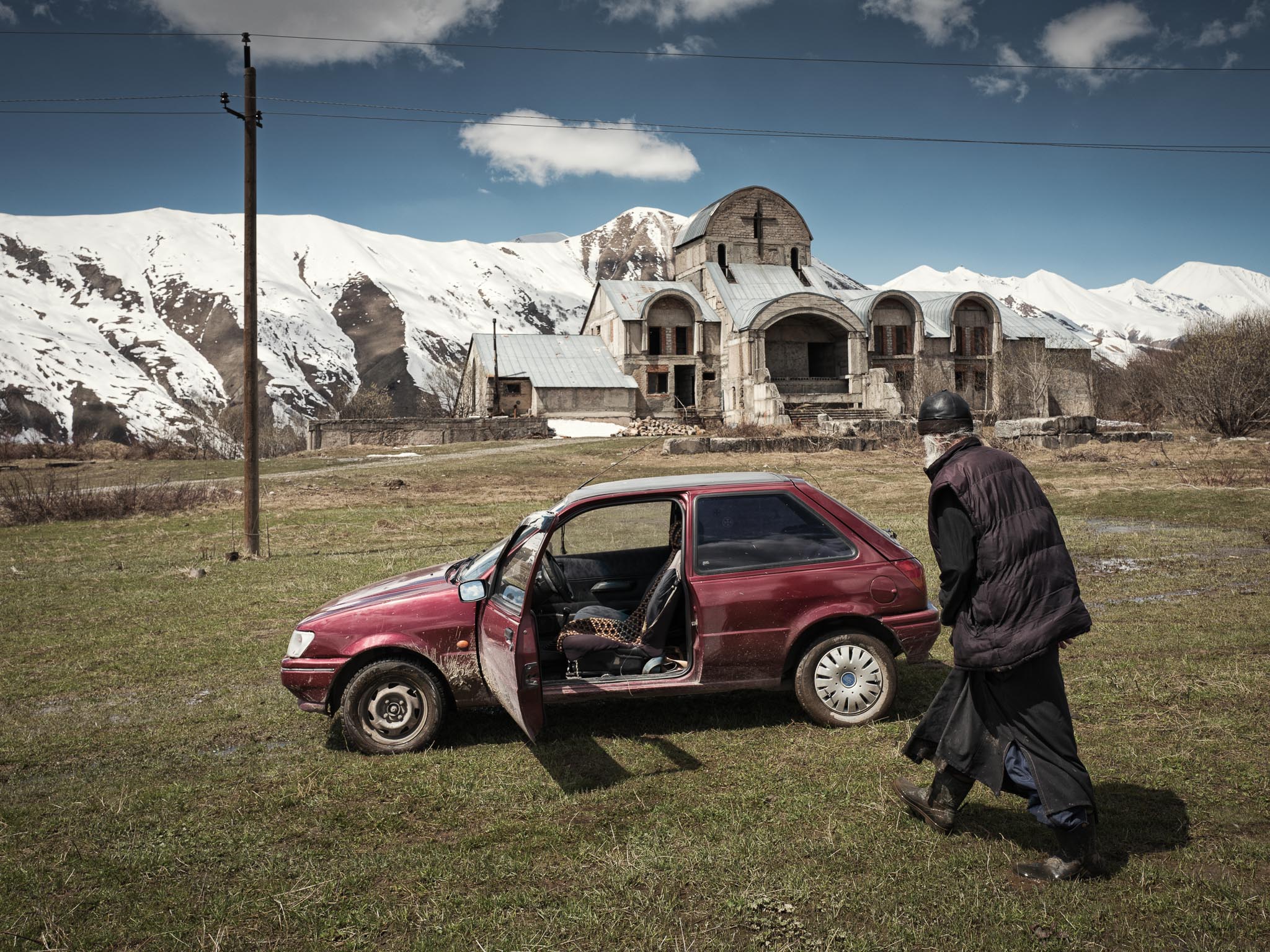 A scene close to the village of Gudauri